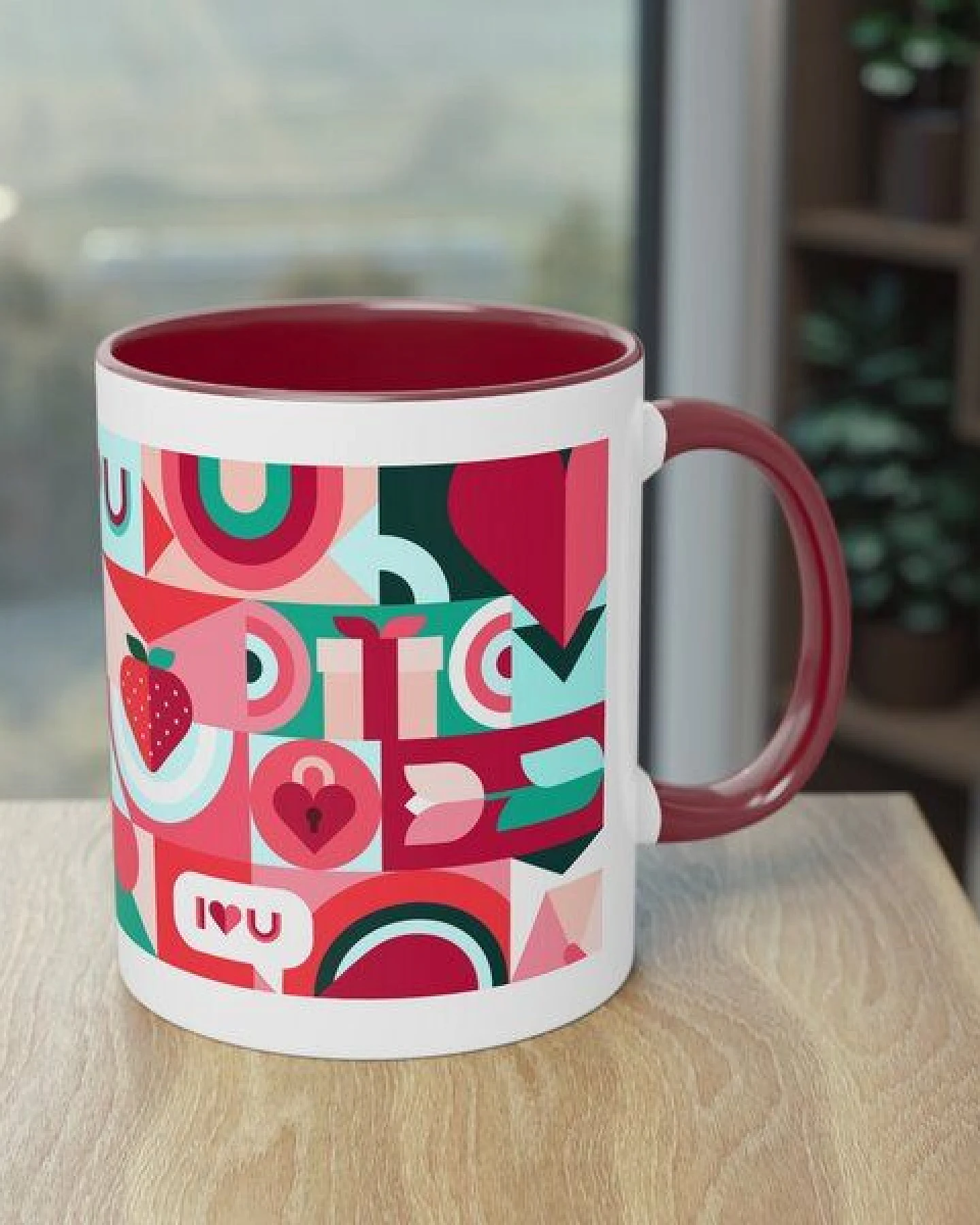 PepMelon Beere Liebe Tee & Kaffee Becher, 11oz, 330 ml – Ansicht 2
