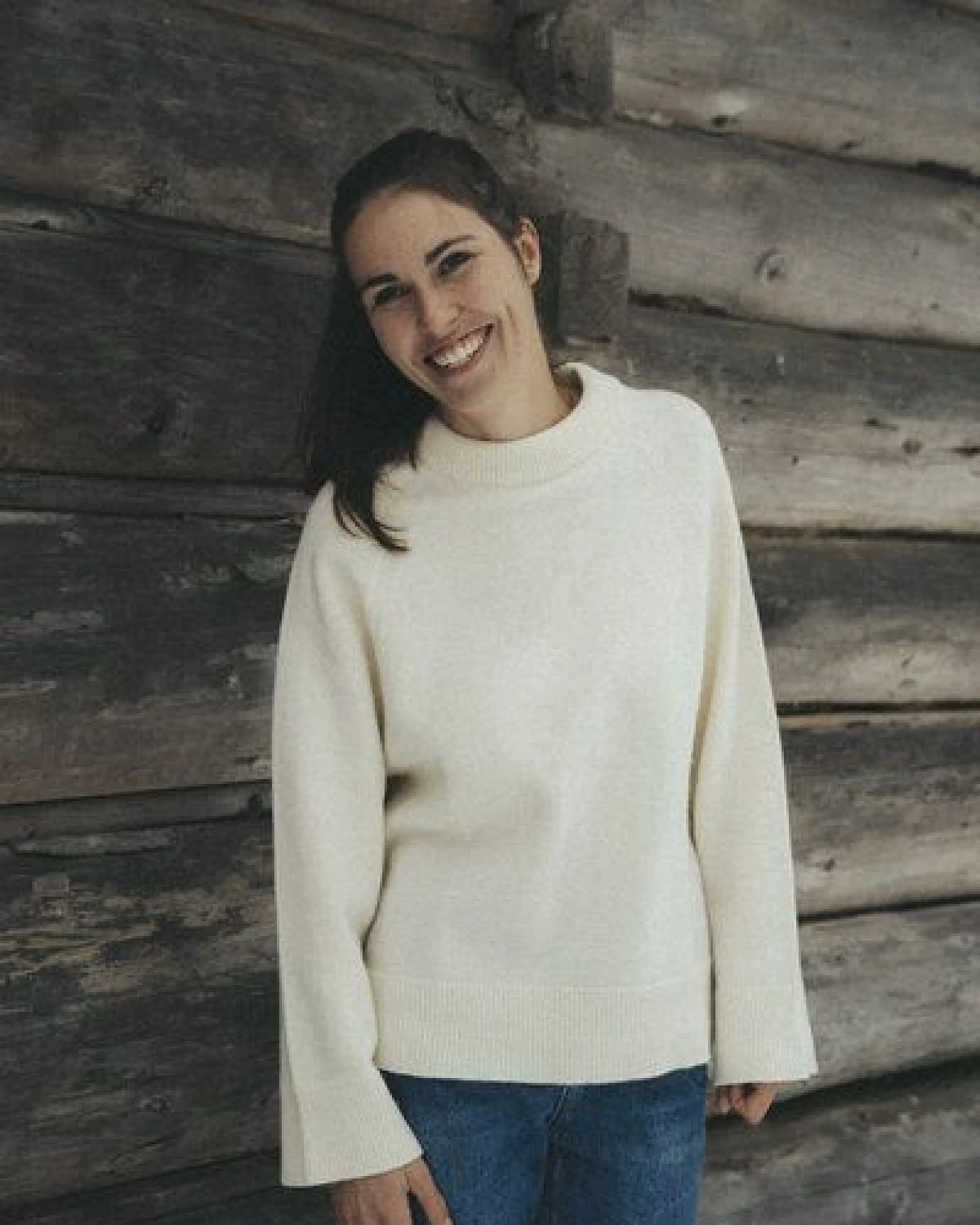 Kopyto BARIBAL - Damen Oversize Boxy Stickpullover aus Merino-wolle RWS- zertifiziert – Ansicht 2