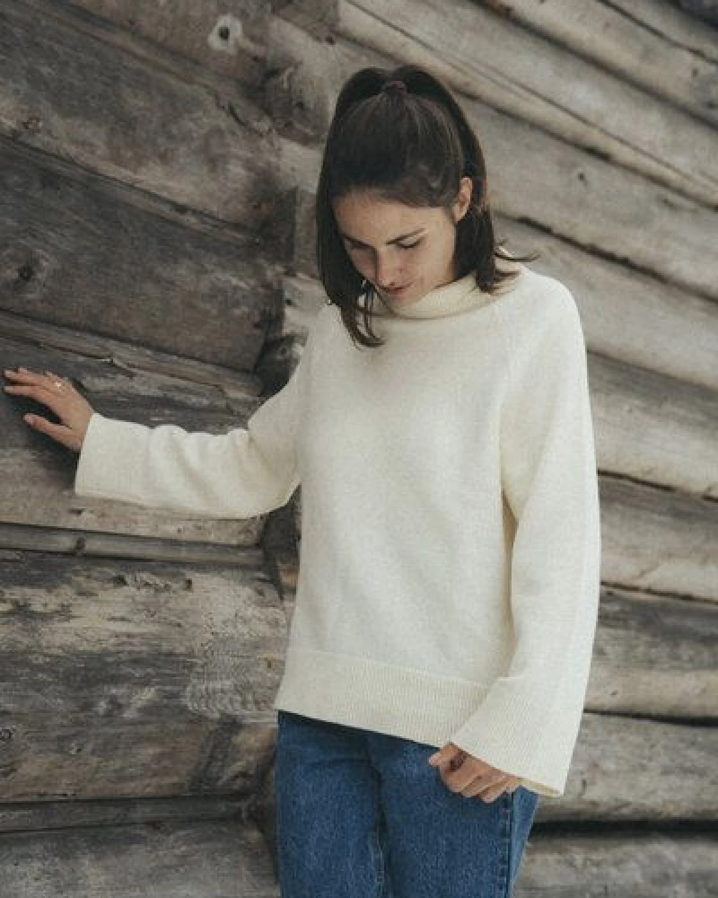 Kopyto BARIBAL - Damen Oversize Boxy Stickpullover aus Merino-wolle RWS- zertifiziert – Ansicht 4