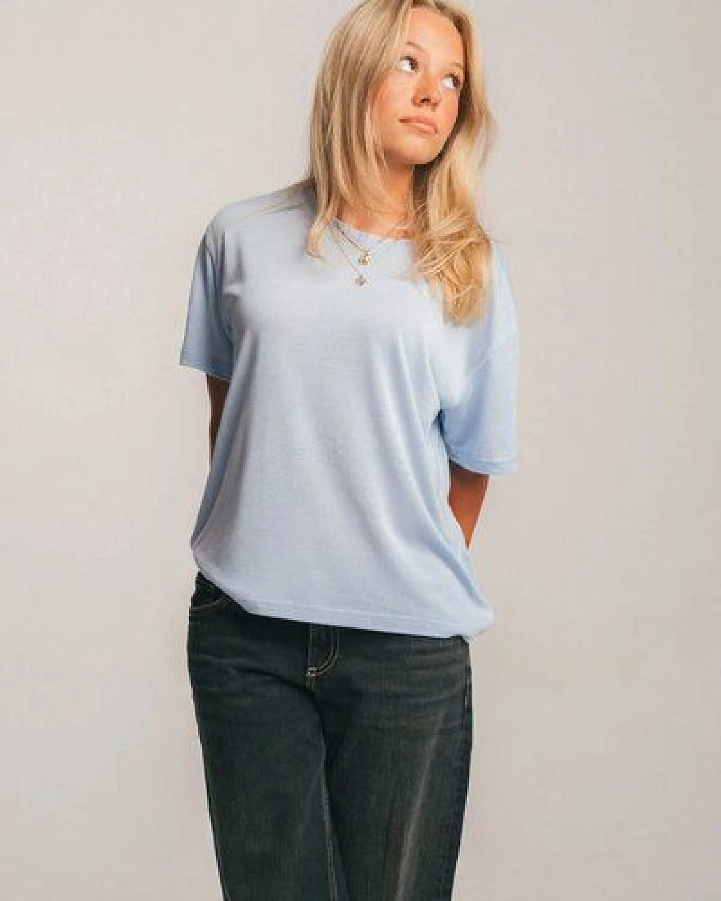 Kopyto MAU RWS Klassisches, leichtes Damen-T-Shirt aus Tencel und Merinowolle – Ansicht 2