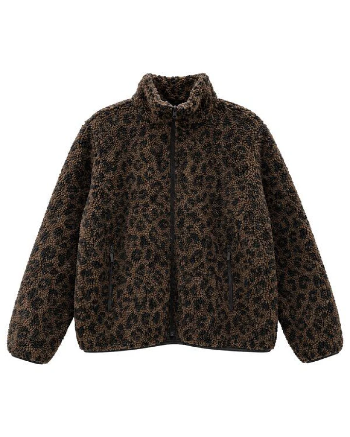 Mazine Printed Teddy-Fleece Jacket