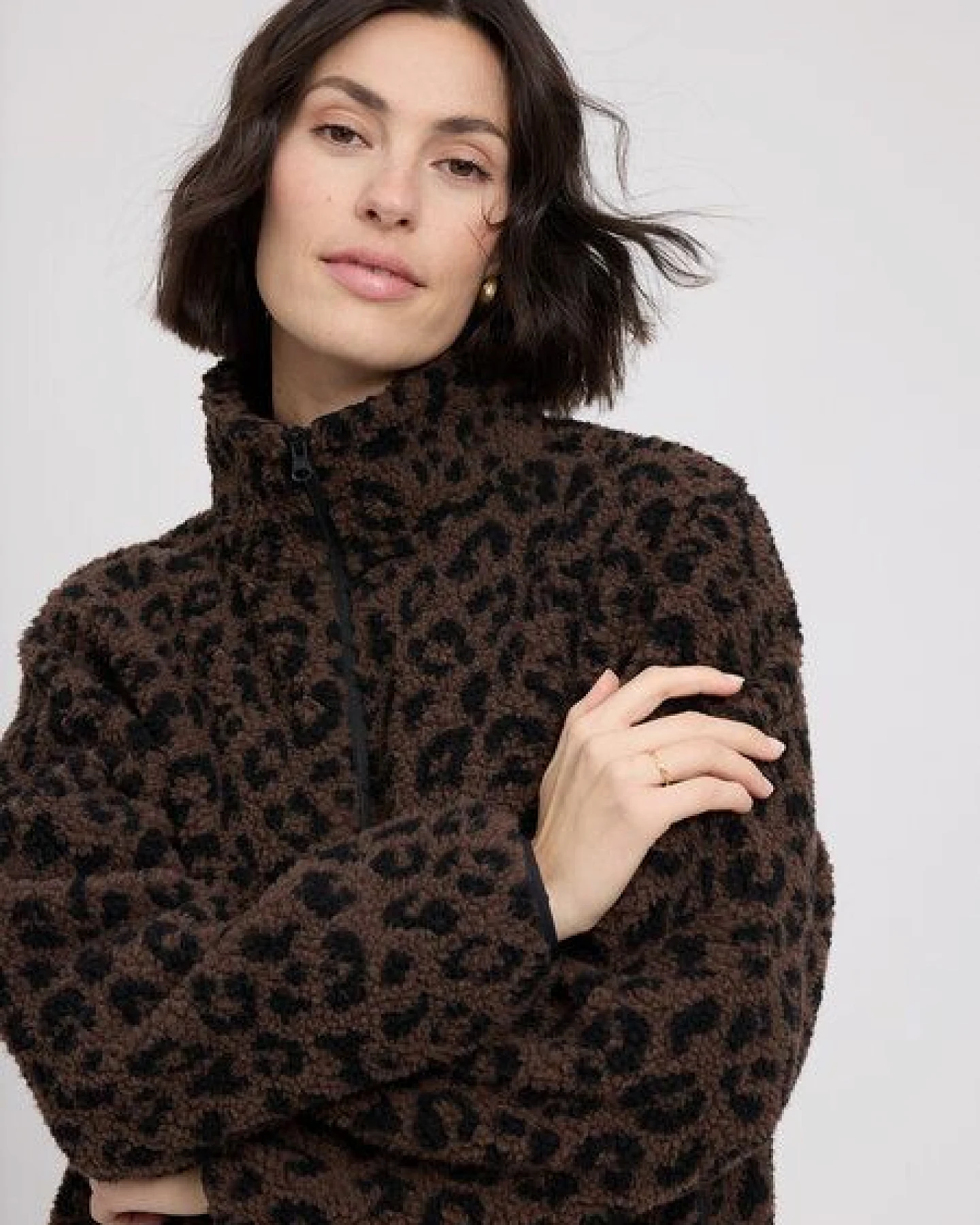 Mazine Printed Teddy-Fleece Jacket – Ansicht 3