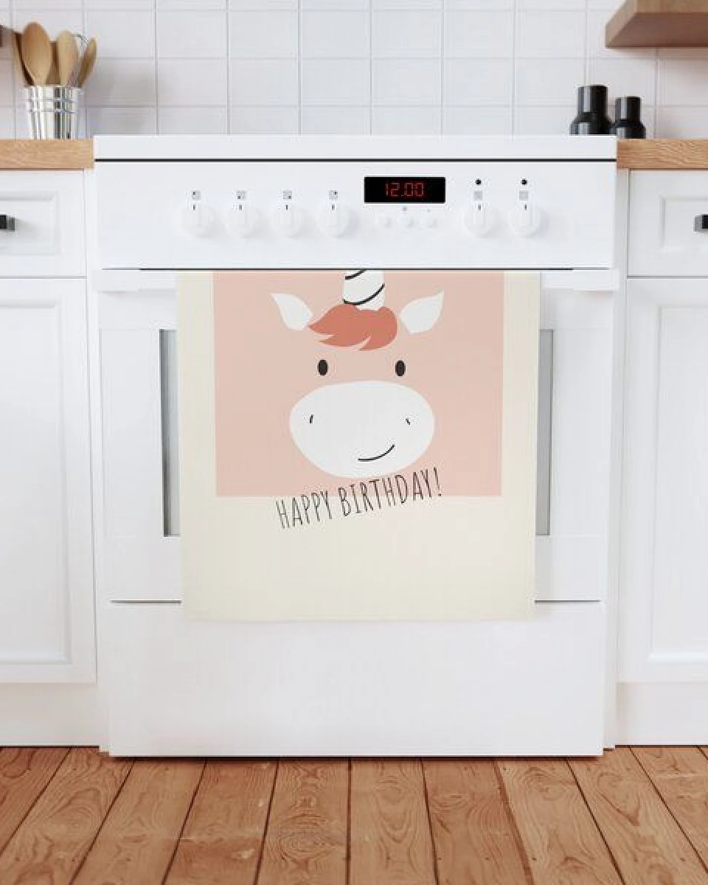 PepMelon Einhorn Geschirrtuch Geschenk für Weihnachten oder Geburtstag – Ansicht 3