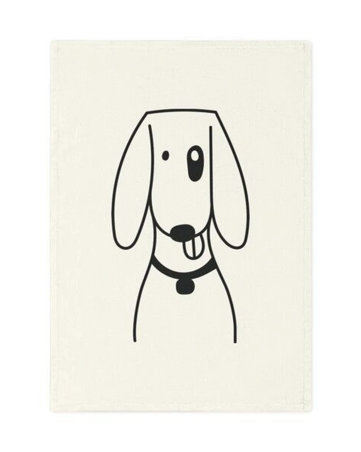 PepMelon Foxhund Hund Geschirrtuch, 50 x 70 cm, Bio-Baumwolle – Ansicht 2