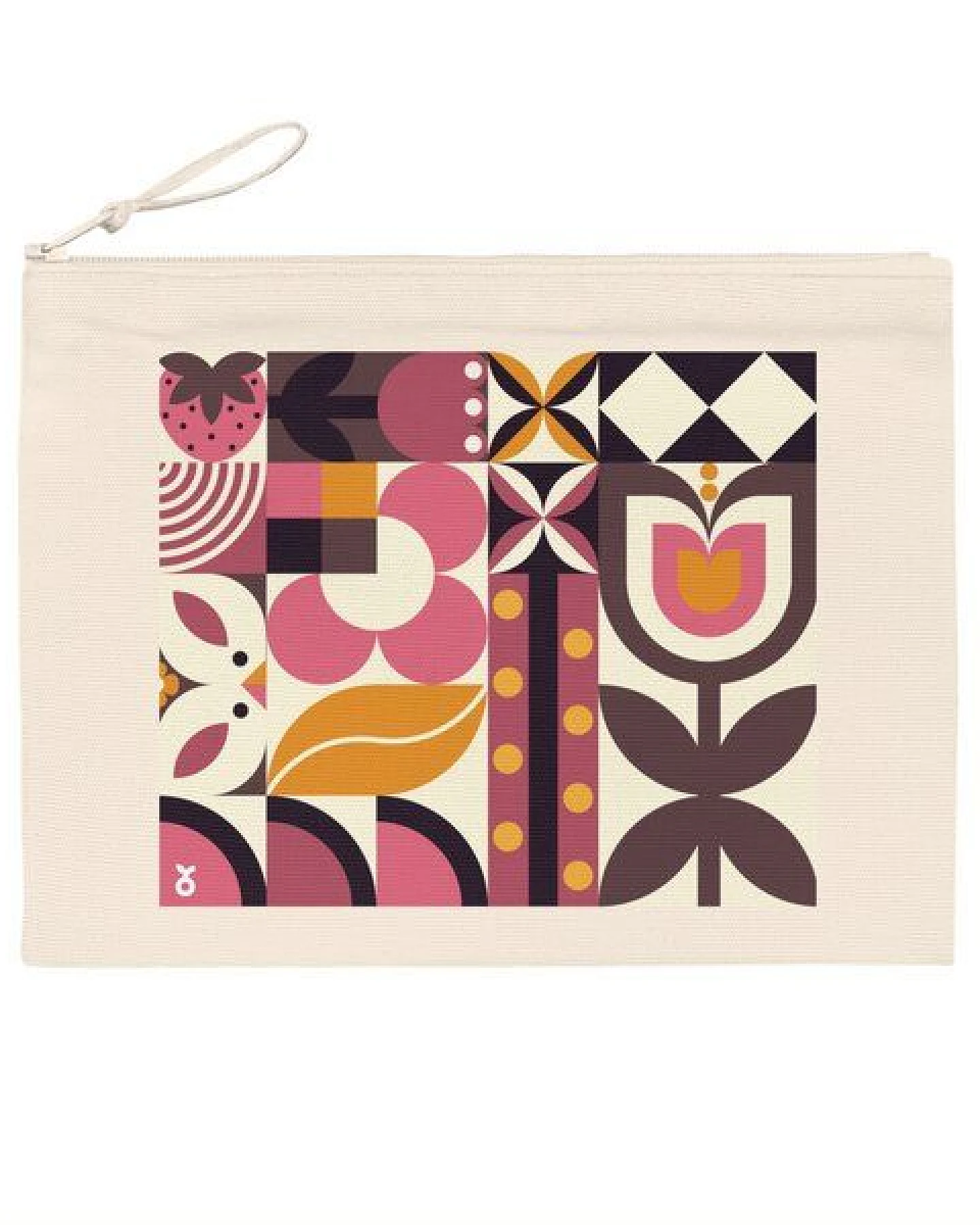 PepMelon Frühling Bauhaus Federtasche kleine Tasche Recycelte Baumwolle und Polyester – Ansicht 3