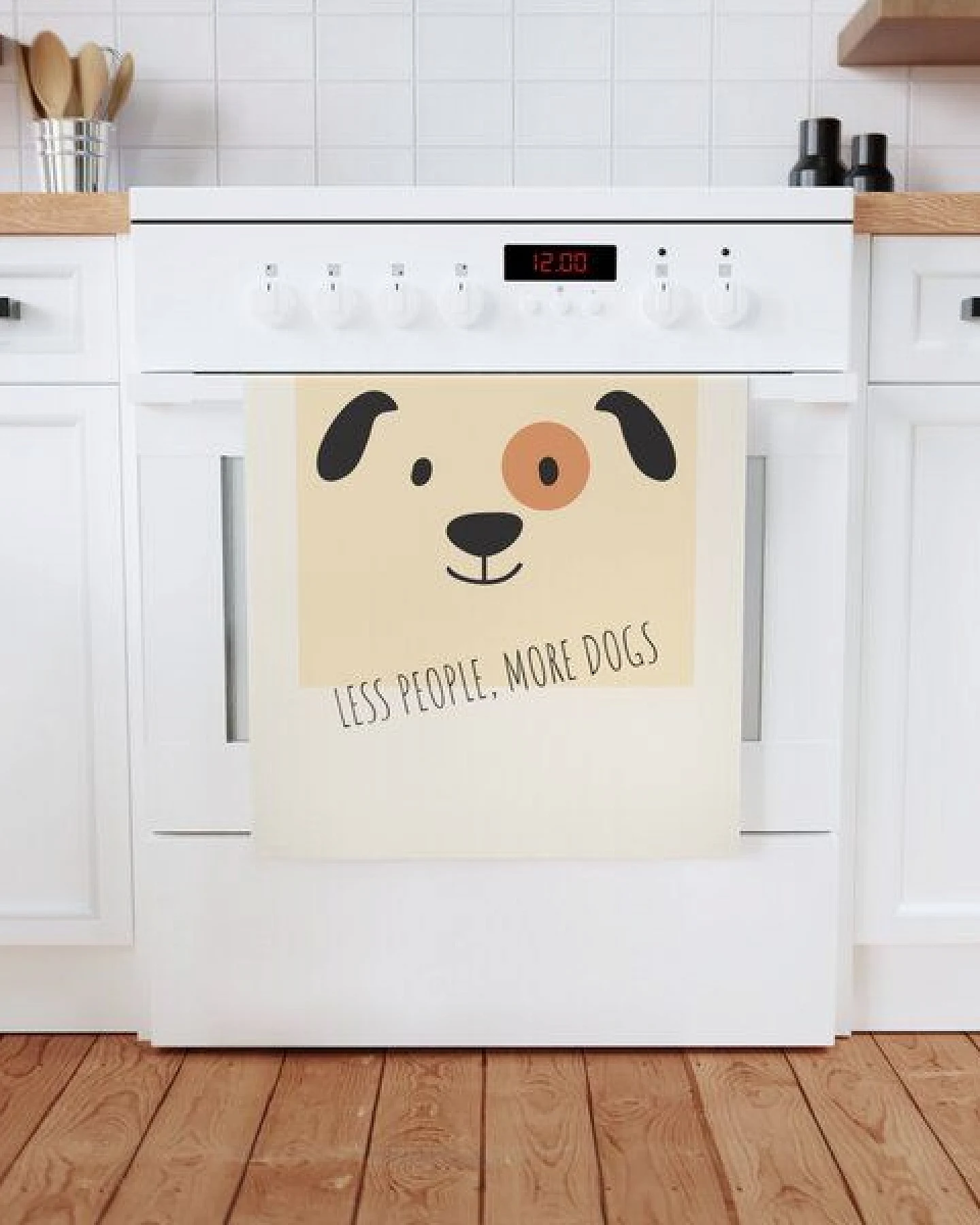PepMelon Hund Bio-Baumwoll-Geschirrtuch, 50 x 70 cm – Ansicht 3