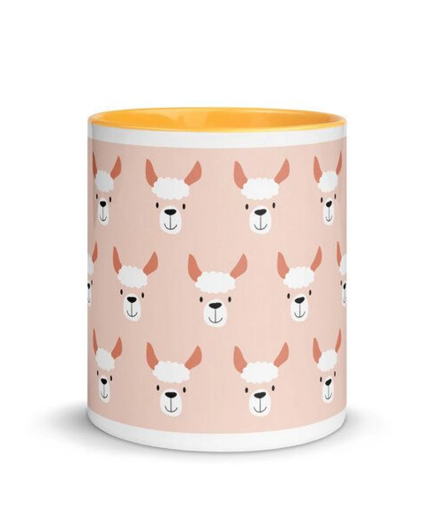 PepMelon Lama Tasse mit Farbe innen, Be Llamazing, lustige Lama Weihnachtstasse – Ansicht 3