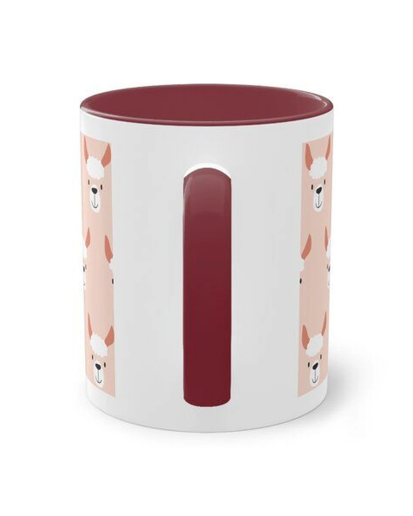 PepMelon Lama Tasse mit Farbe innen, Be Llamazing, lustige Lama Weihnachtstasse – Ansicht 3