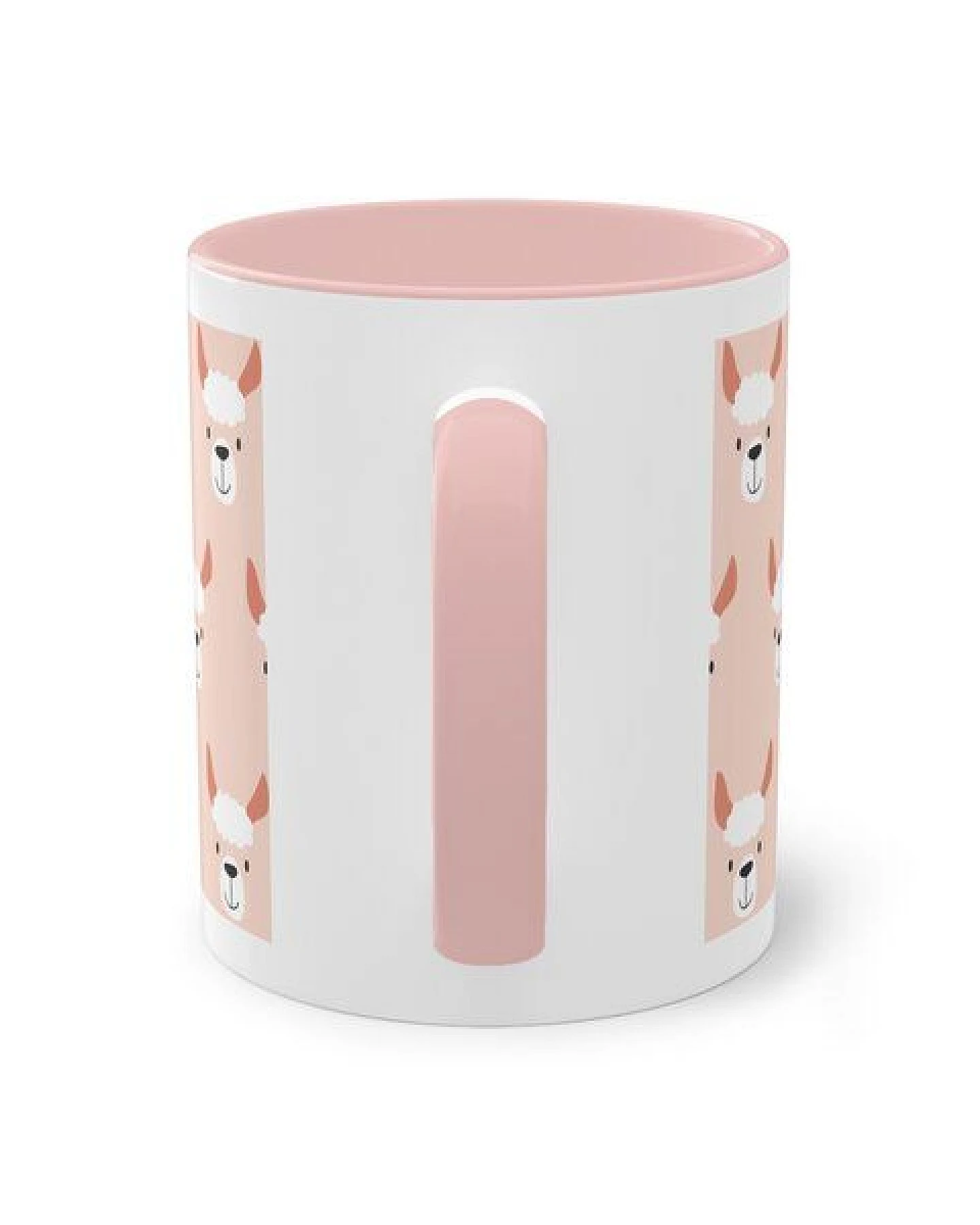 PepMelon Lama Tasse mit Farbe innen, Be Llamazing, lustige Lama Weihnachtstasse – Ansicht 3