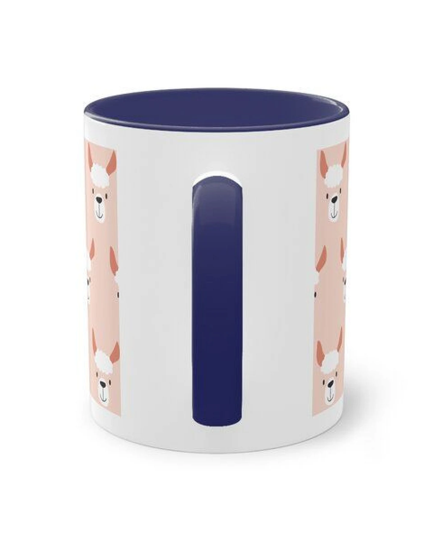 PepMelon Lama Tasse mit Farbe innen, Be Llamazing, lustige Lama Weihnachtstasse – Ansicht 3