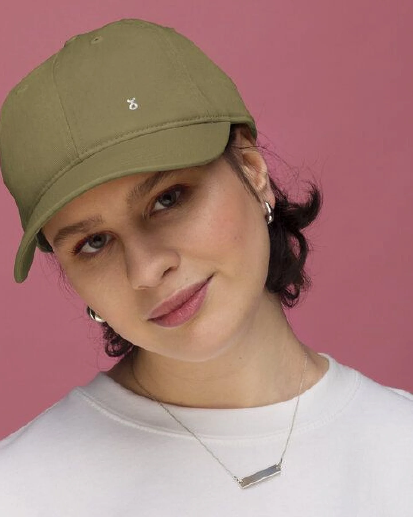 PepMelon Minimal Bio-Baseballmütze, personalisierbare Baseballkappe, dad cap – Ansicht 2