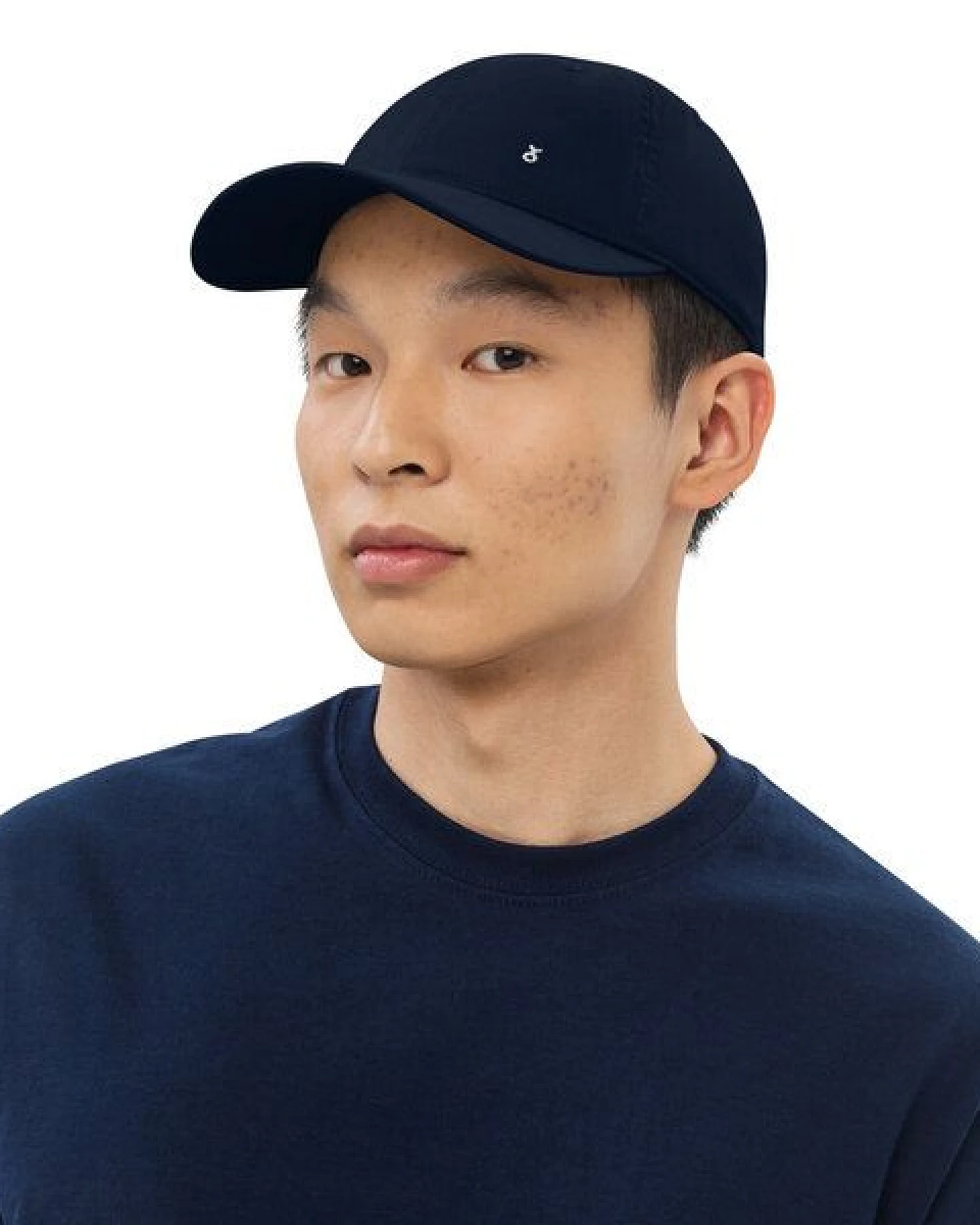PepMelon Minimal Bio-Baseballmütze, personalisierbare Baseballkappe, dad cap – Ansicht 3