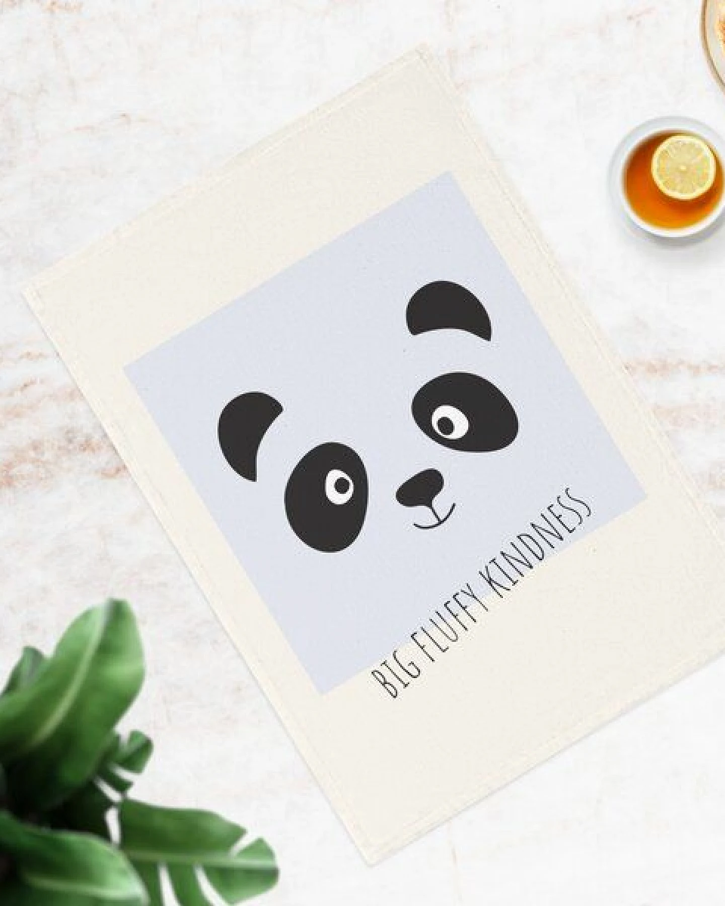 PepMelon Panda Bio-Baumwoll-Geschirrtuch, 50 x 70 cm – Ansicht 3