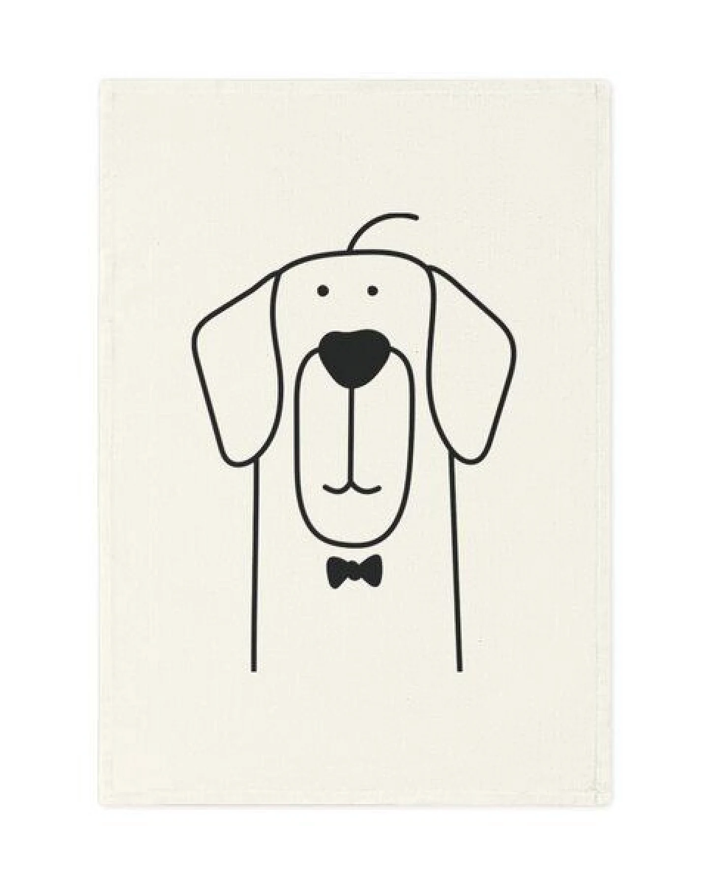 PepMelon Retriever Hund Geschirrtuch, 50 x 70 cm, Bio-Baumwolle – Ansicht 2