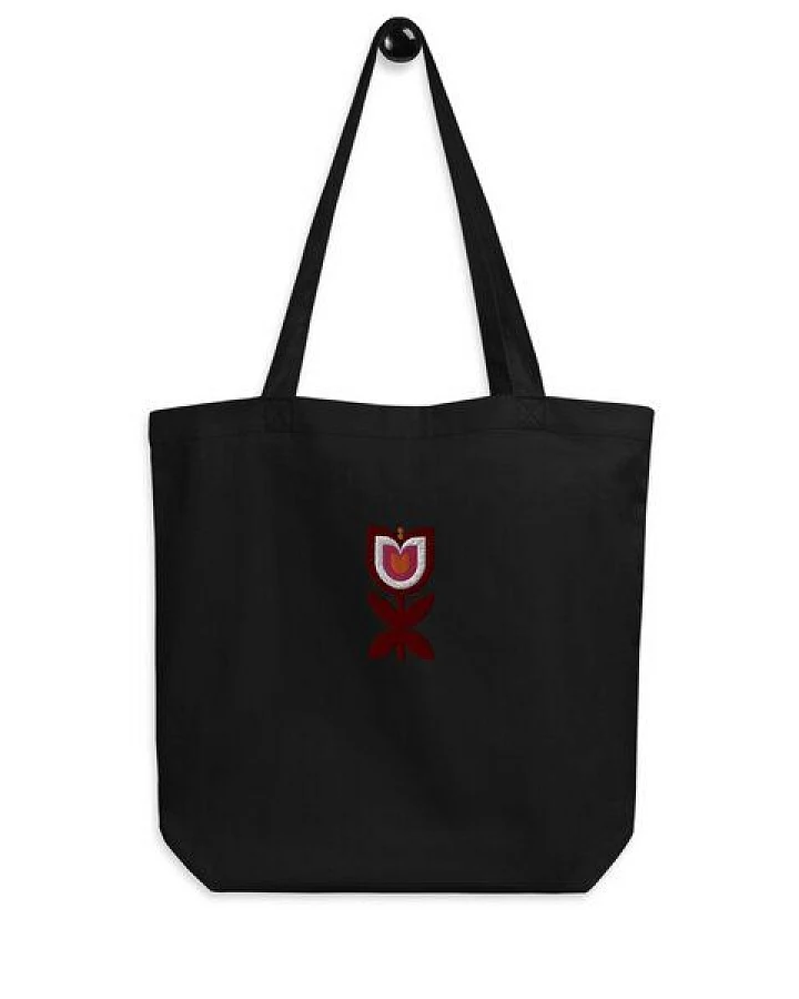 PepMelon Tulpen Blume bestickte Shopper-Tasche aus Bio-Baumwolle