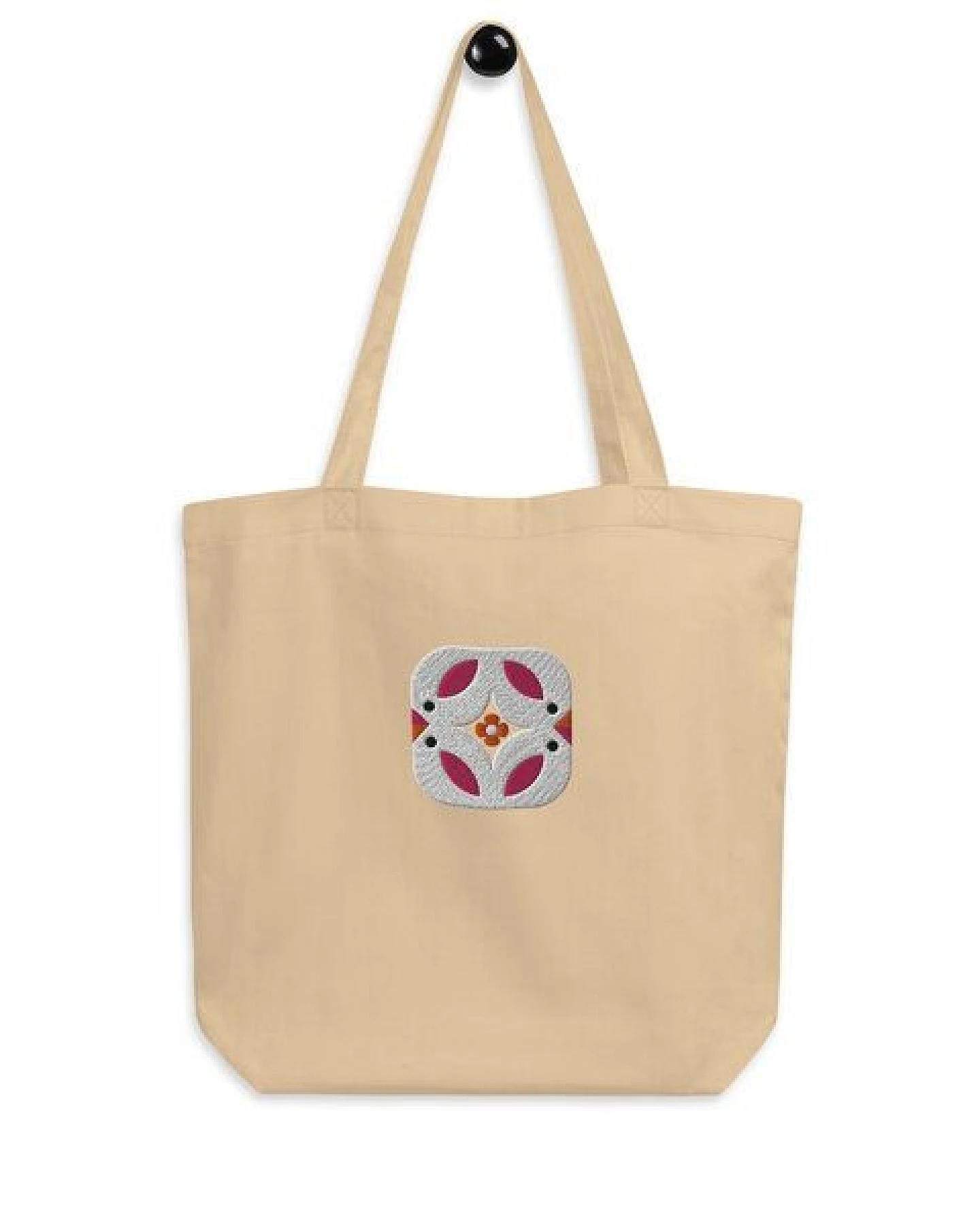 PepMelon Vögel bestickte Shopper-Tasche aus Bio-Baumwolle – Ansicht 2