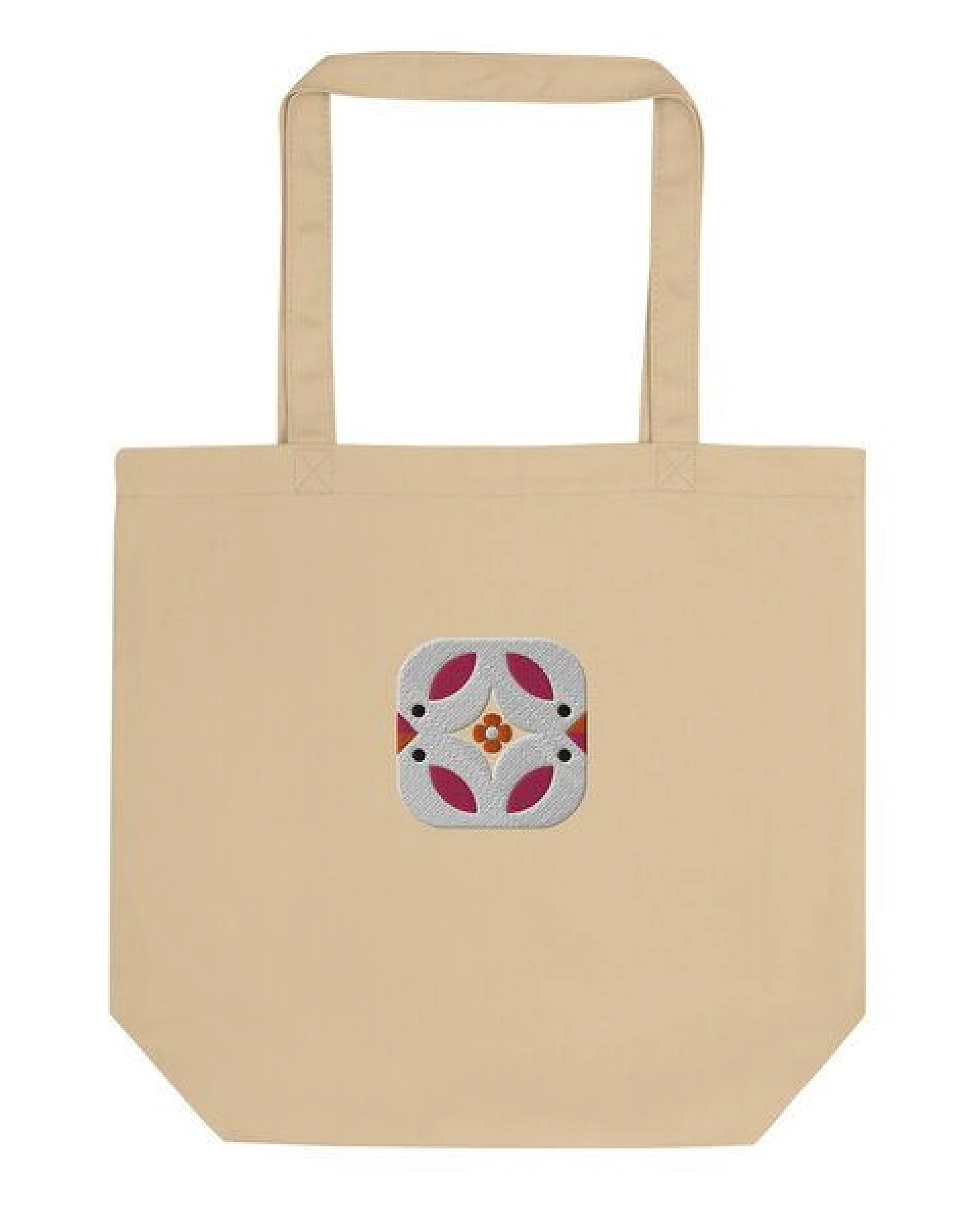 PepMelon Vögel bestickte Shopper-Tasche aus Bio-Baumwolle – Ansicht 3