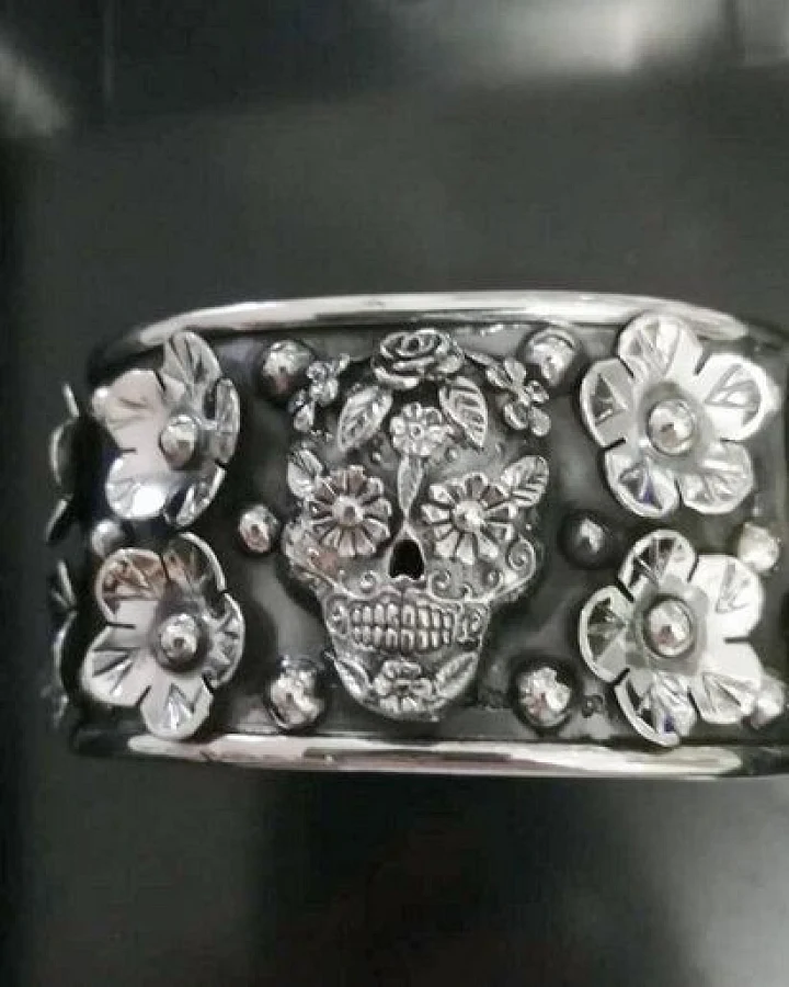 pakilia Armreif "Catrina Flor Frida" – fair gehandelt & handgefertigt in Mexiko