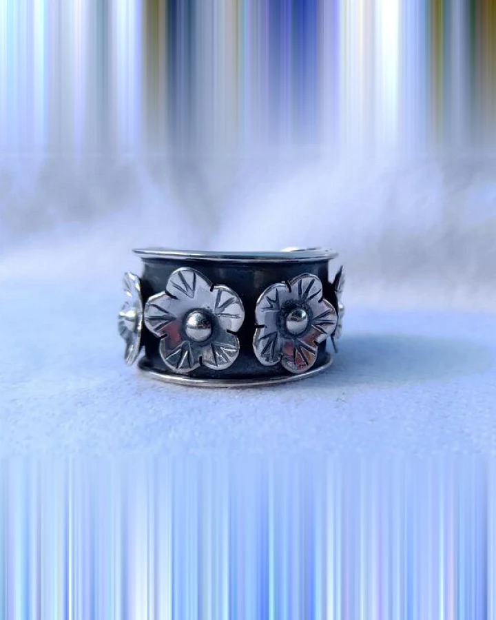 pakilia Ring "Flor Frida" schmal – fair gehandelt & handgefertigt in Mexiko