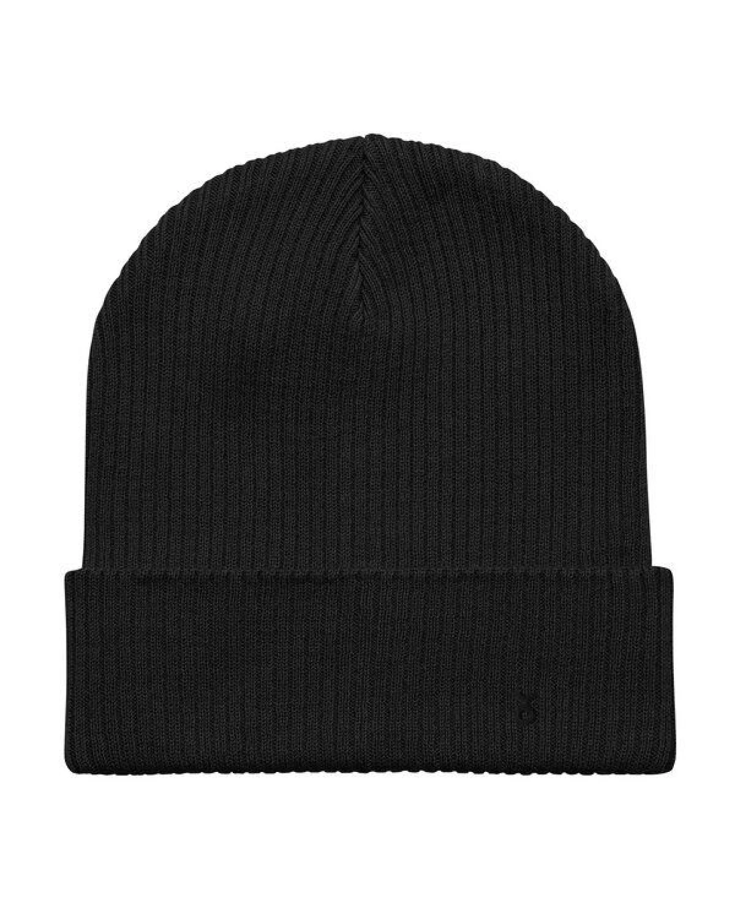 Rippenmütze aus Bio-Baumwolle Unisex - PepMelon schwarzes Logo – Ansicht 3