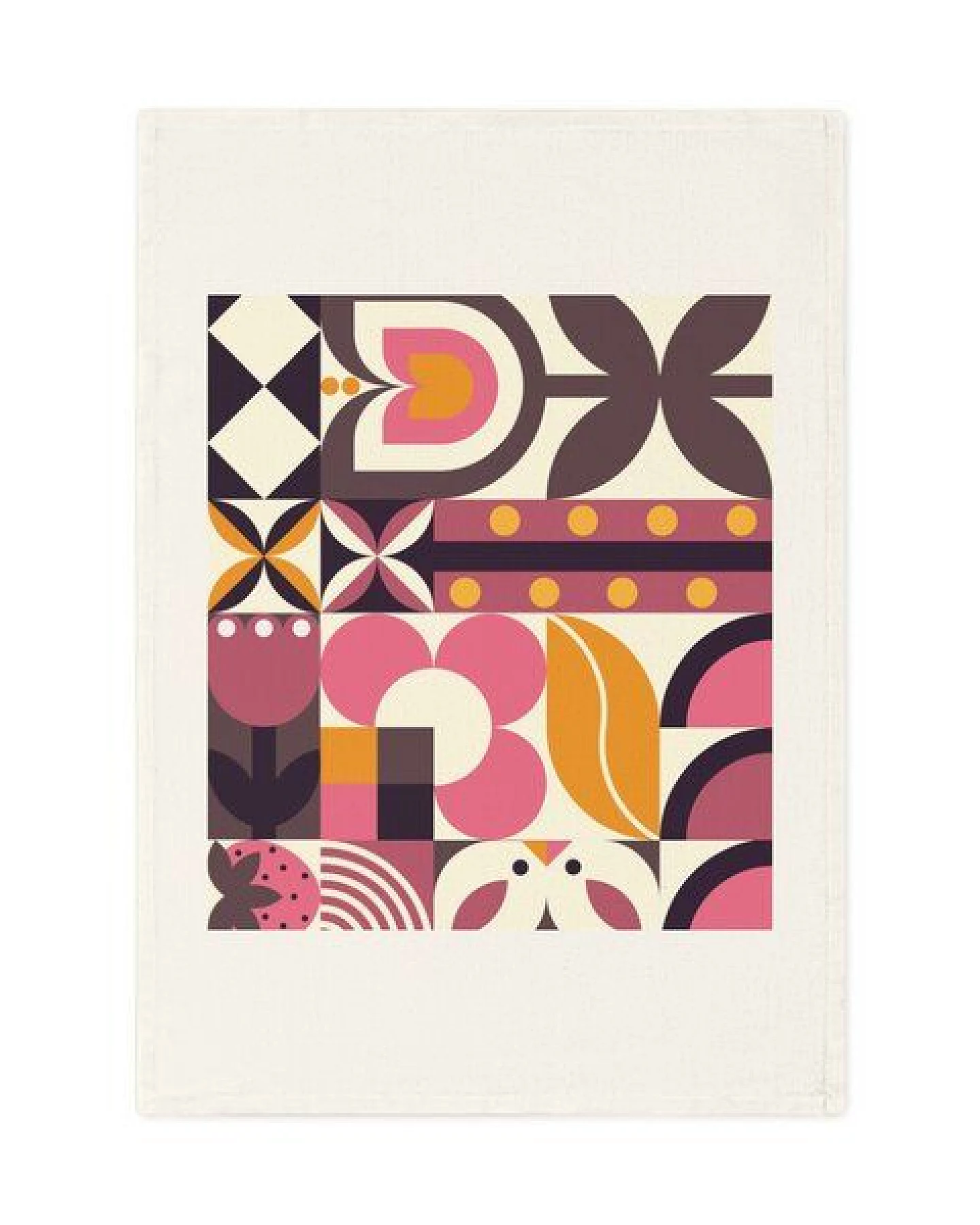 PepMelon Frühling Bauhaus Design Bio-Baumwolle Geschirrtuch, 50 x 70 cm – Ansicht 3