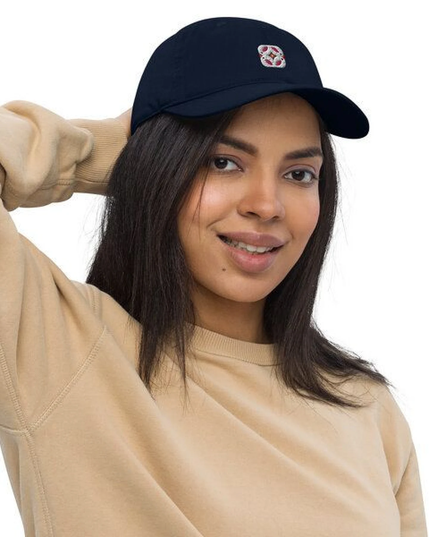 PepMelon Frühlingsvögel - 3D gestickte Bio-Baseballmütze, Baseball Cap Birds – Ansicht 3