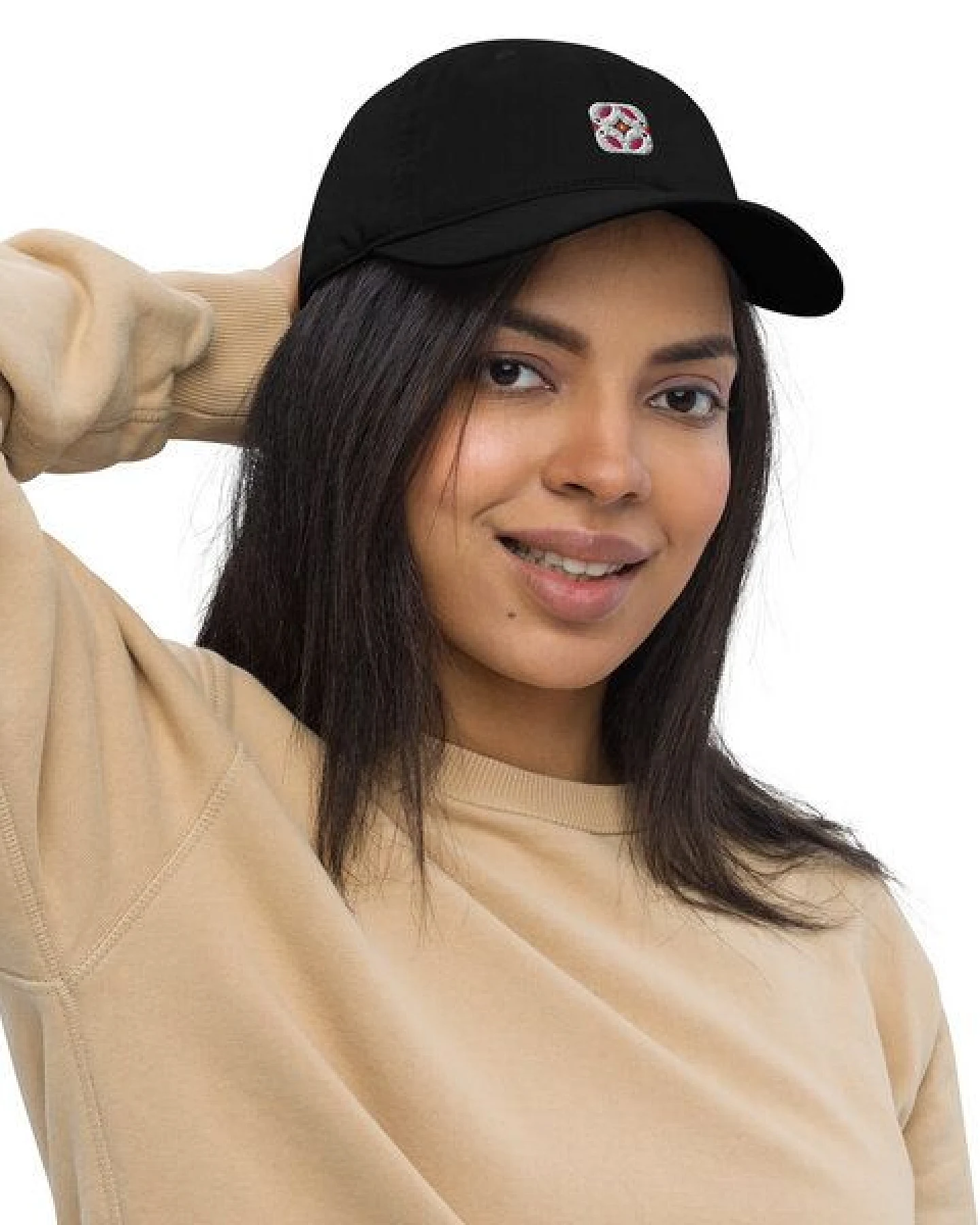 PepMelon Frühlingsvögel - 3D gestickte Bio-Baseballmütze, Baseball Cap Birds – Ansicht 3