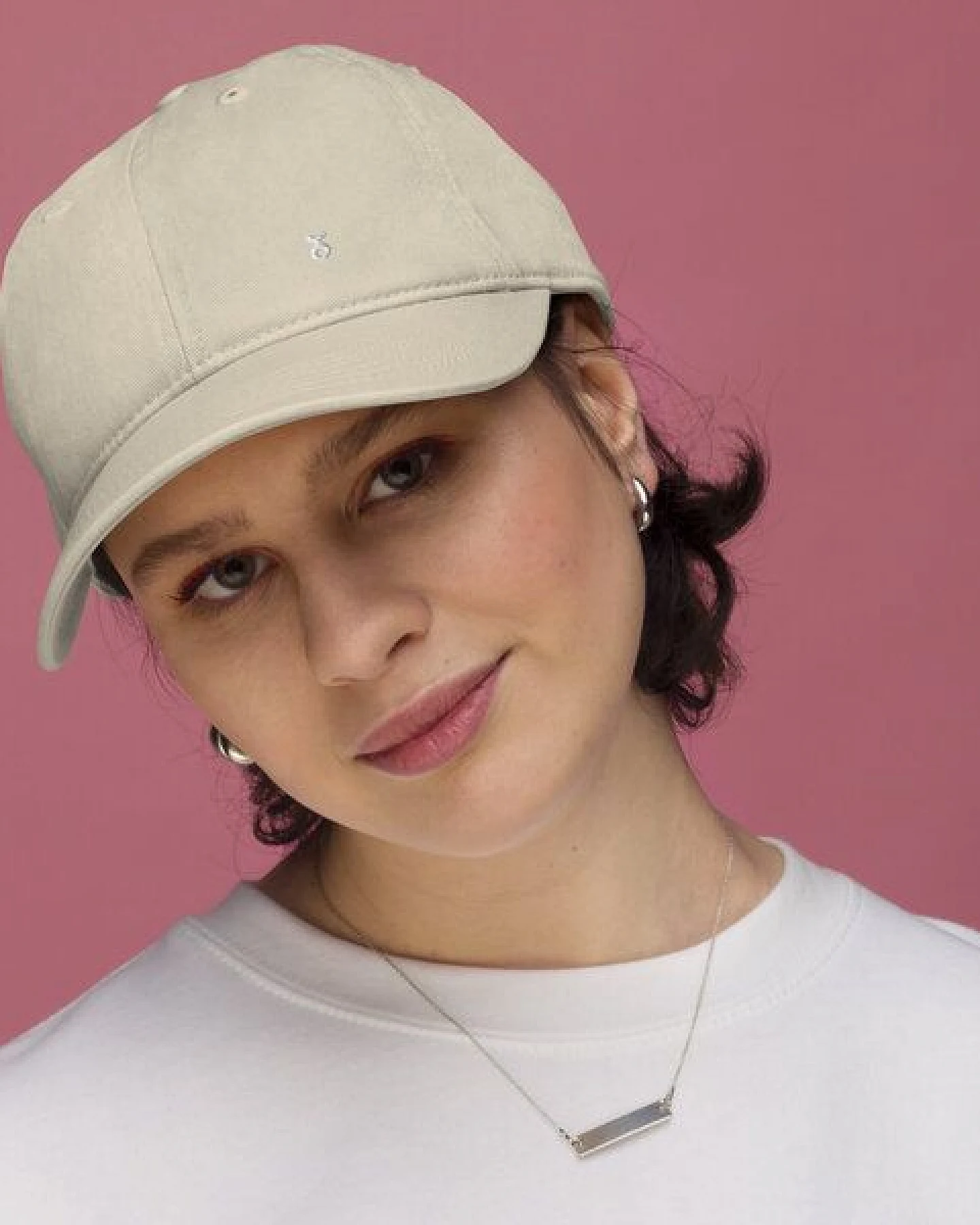 PepMelon Minimal Bio-Baseballmütze, personalisierbare Baseballkappe, dad cap – Ansicht 2