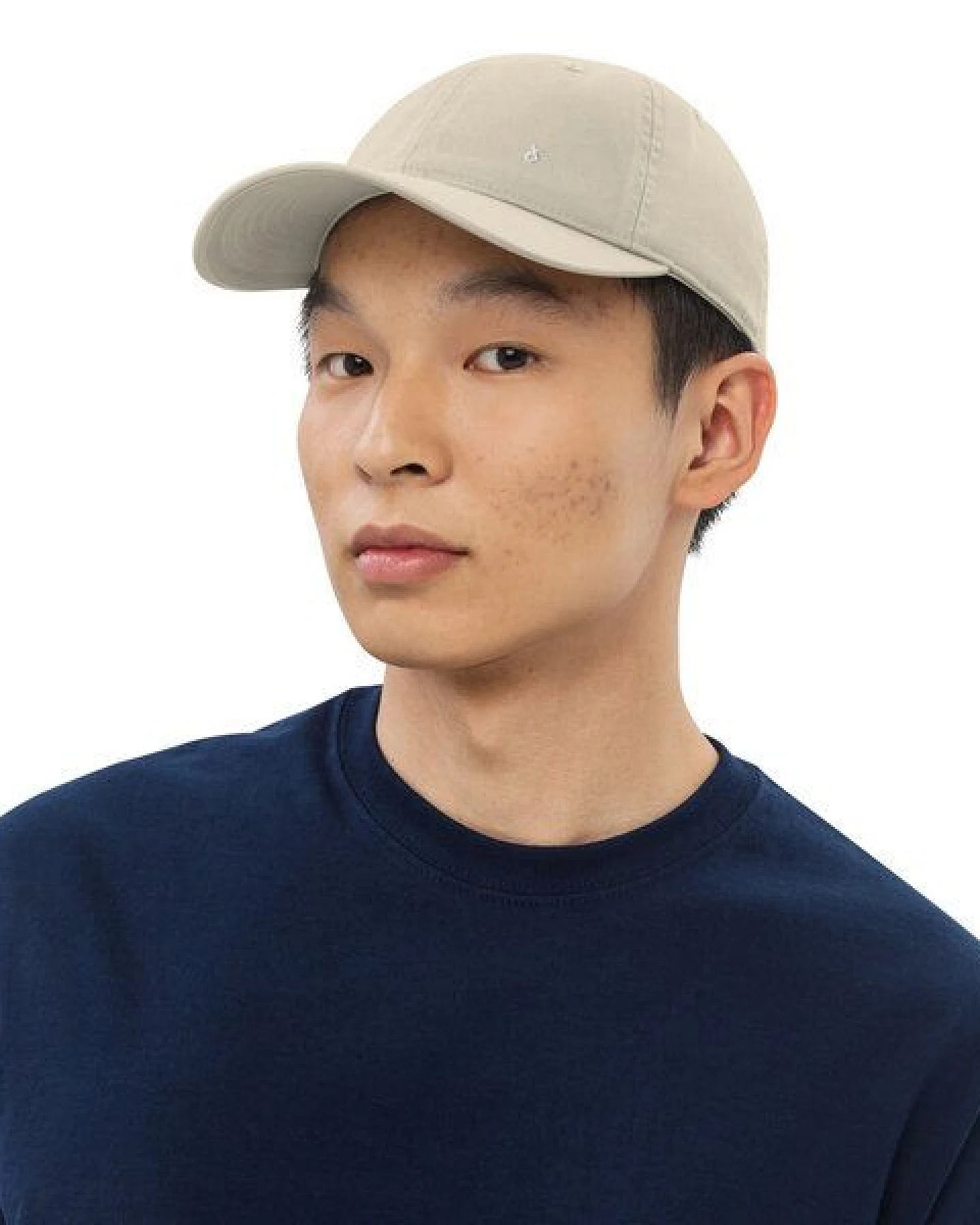 PepMelon Minimal Bio-Baseballmütze, personalisierbare Baseballkappe, dad cap – Ansicht 3