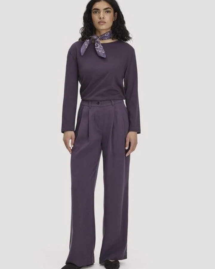 hessnatur Twill-Hose Wide Leg aus TENCEL Lyocell