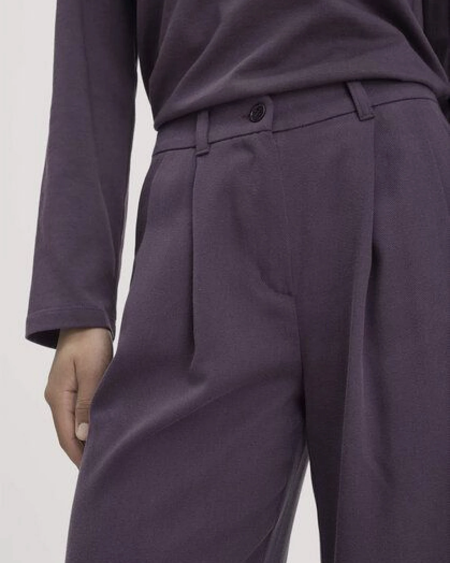 hessnatur Twill-Hose Wide Leg aus TENCEL Lyocell – Ansicht 2