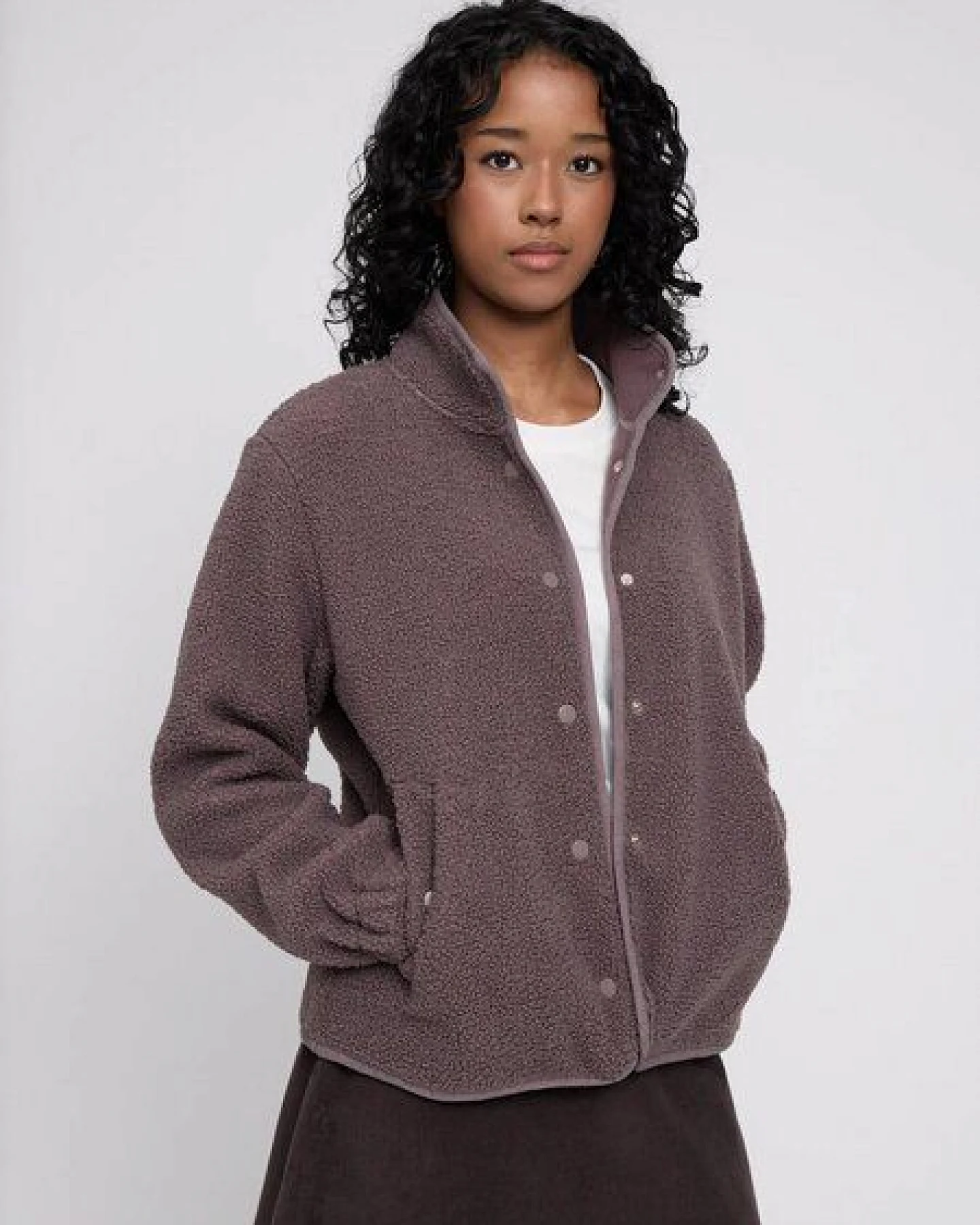 Mazine Damen Teddy-Fleece Jacke – Ansicht 2