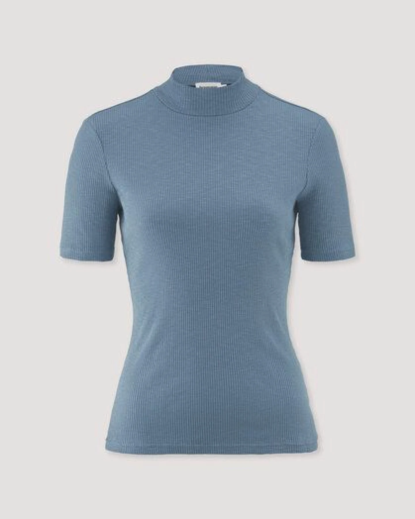 hessnatur Mock-Neck Shirt Slim aus Bio-Baumwolle – Ansicht 4