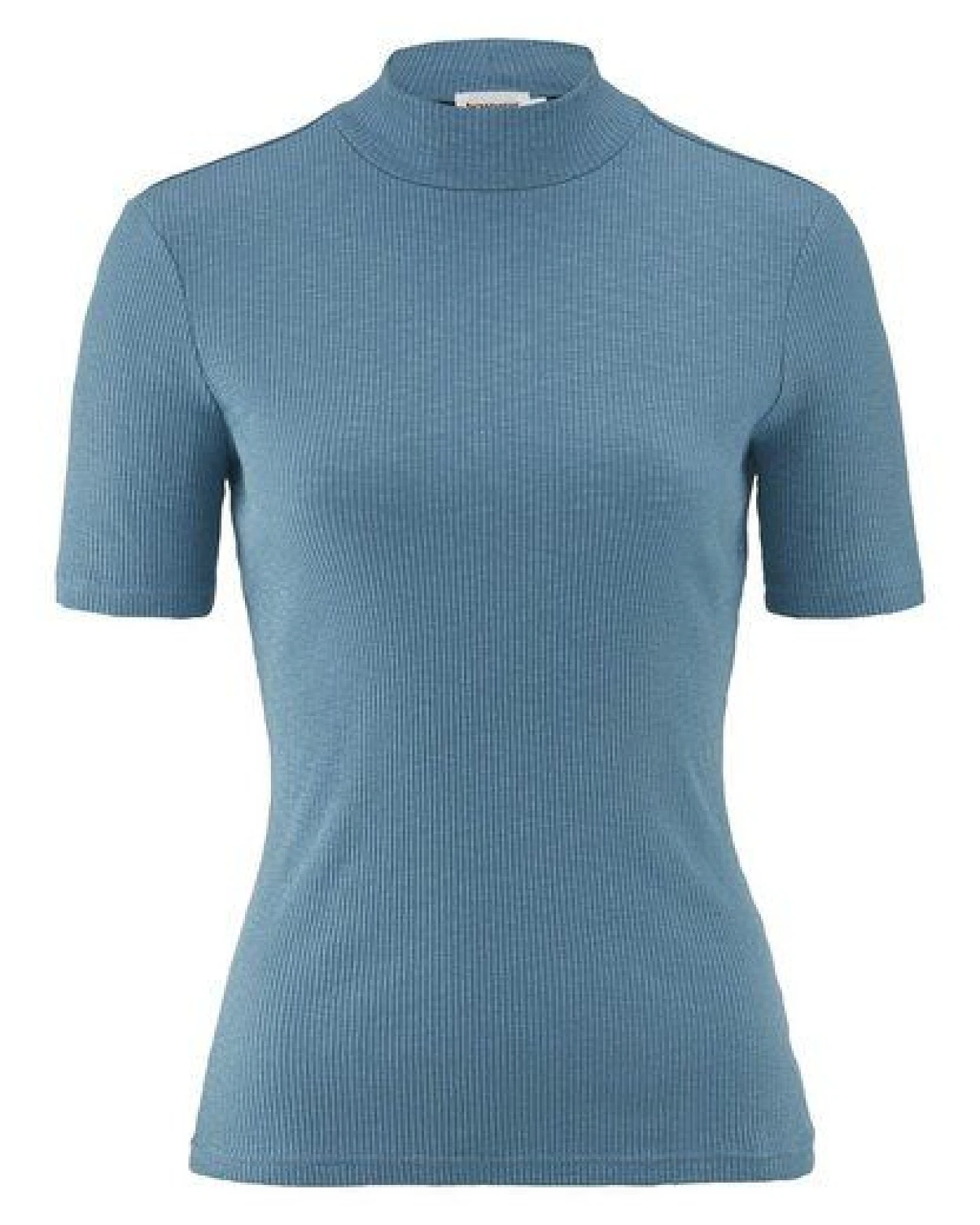 hessnatur Mock-Neck Shirt Slim aus Bio-Baumwolle – Ansicht 3