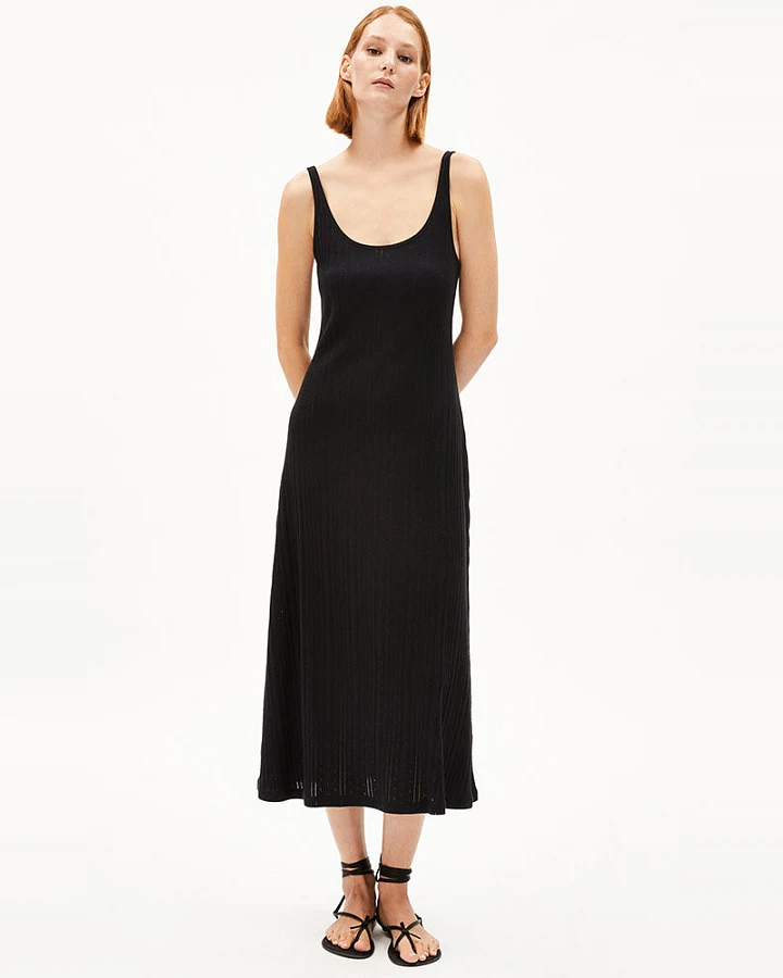 ARMEDANGELS Damen vegan Kleid Ekenaa Schwarz