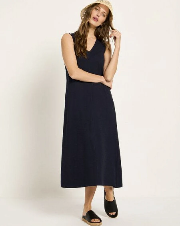 LANIUS Maxikleid (GOTS) aus Bio-Baumwolle