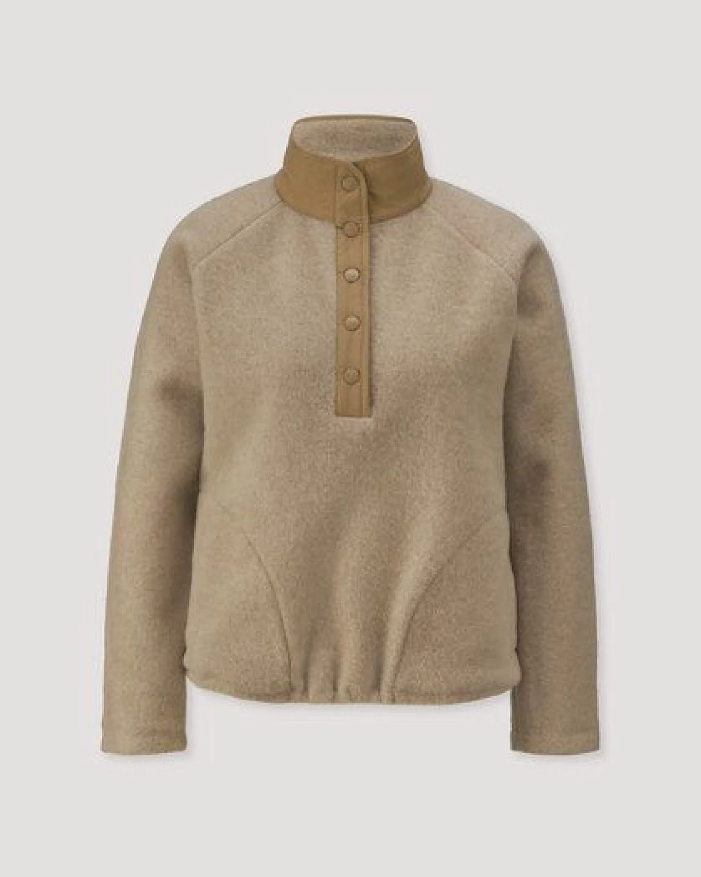 hessnatur Wollfleece Troyer Patch Relaxed aus reiner Bio-Merinowolle – Ansicht 4