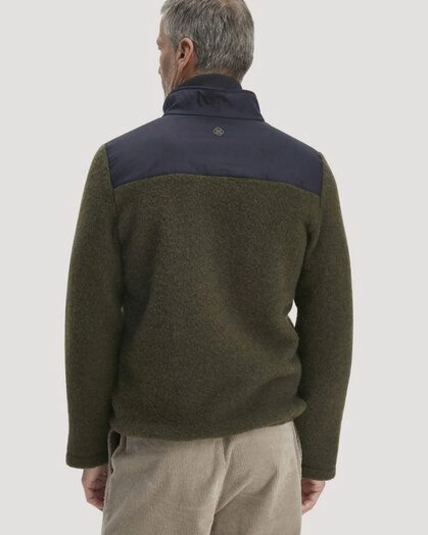 hessnatur Wollfleece Troyer Relaxed aus reiner Bio-Merinowolle – Ansicht 2