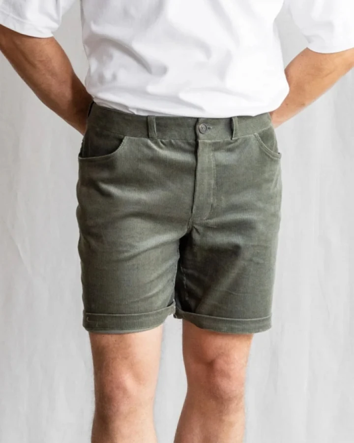 Jyoti Fair Works Herren vegan Shorts Gauri Pistaziengrün