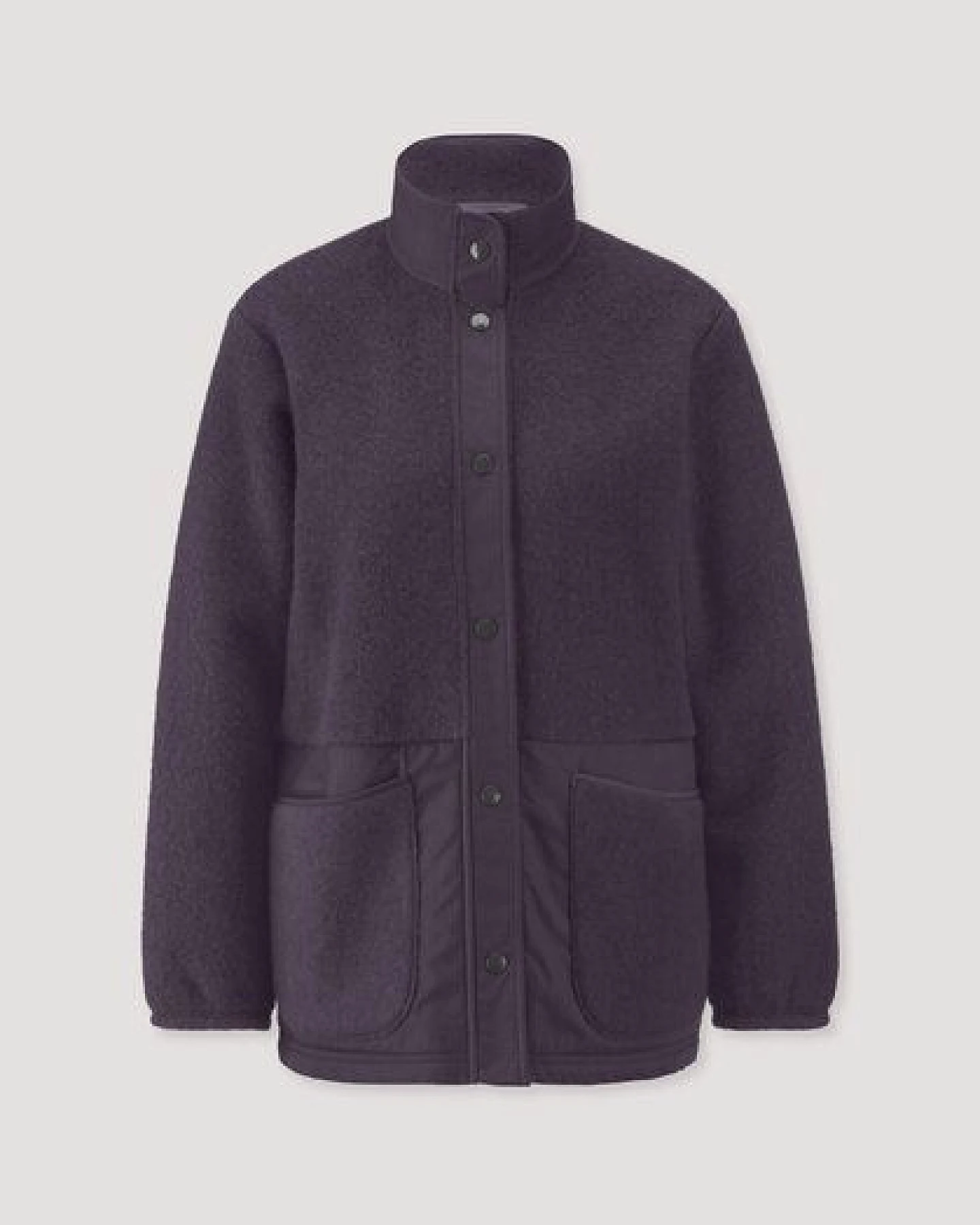 hessnatur Wolfleece Jacke Patch Relaxed aus reiner Bio-Merinowolle – Ansicht 4