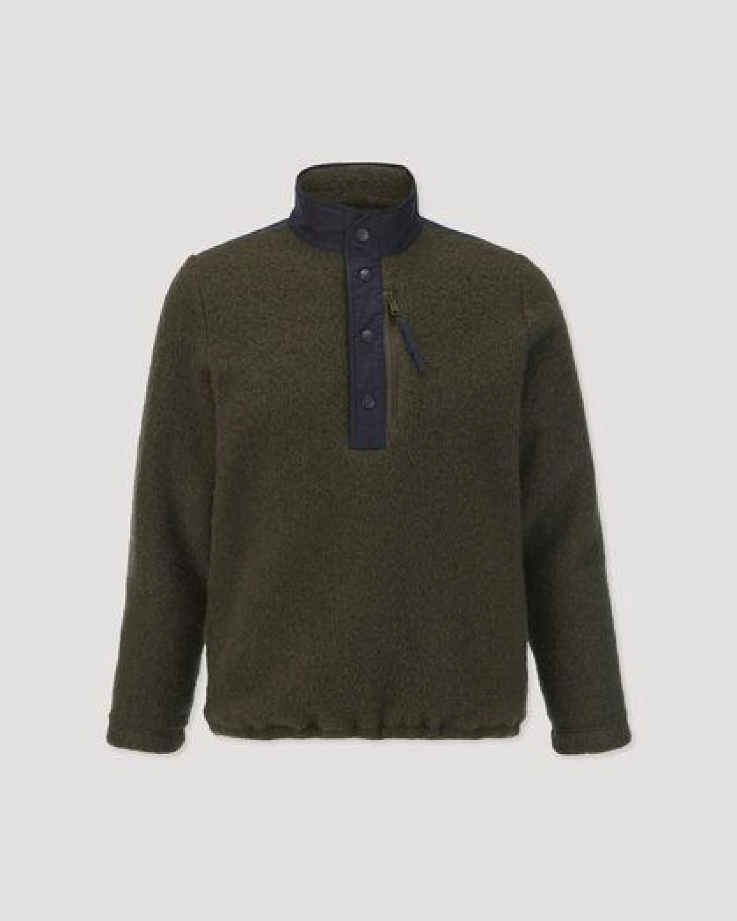 hessnatur Wollfleece Troyer Relaxed aus reiner Bio-Merinowolle – Ansicht 4