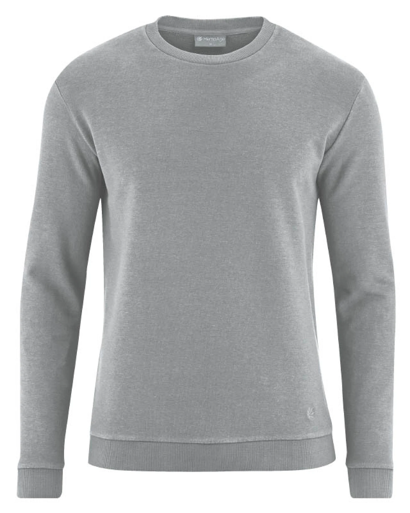 Hempage Herren vegan Sweatshirt Regular Fit Rockgrau – Ansicht 2