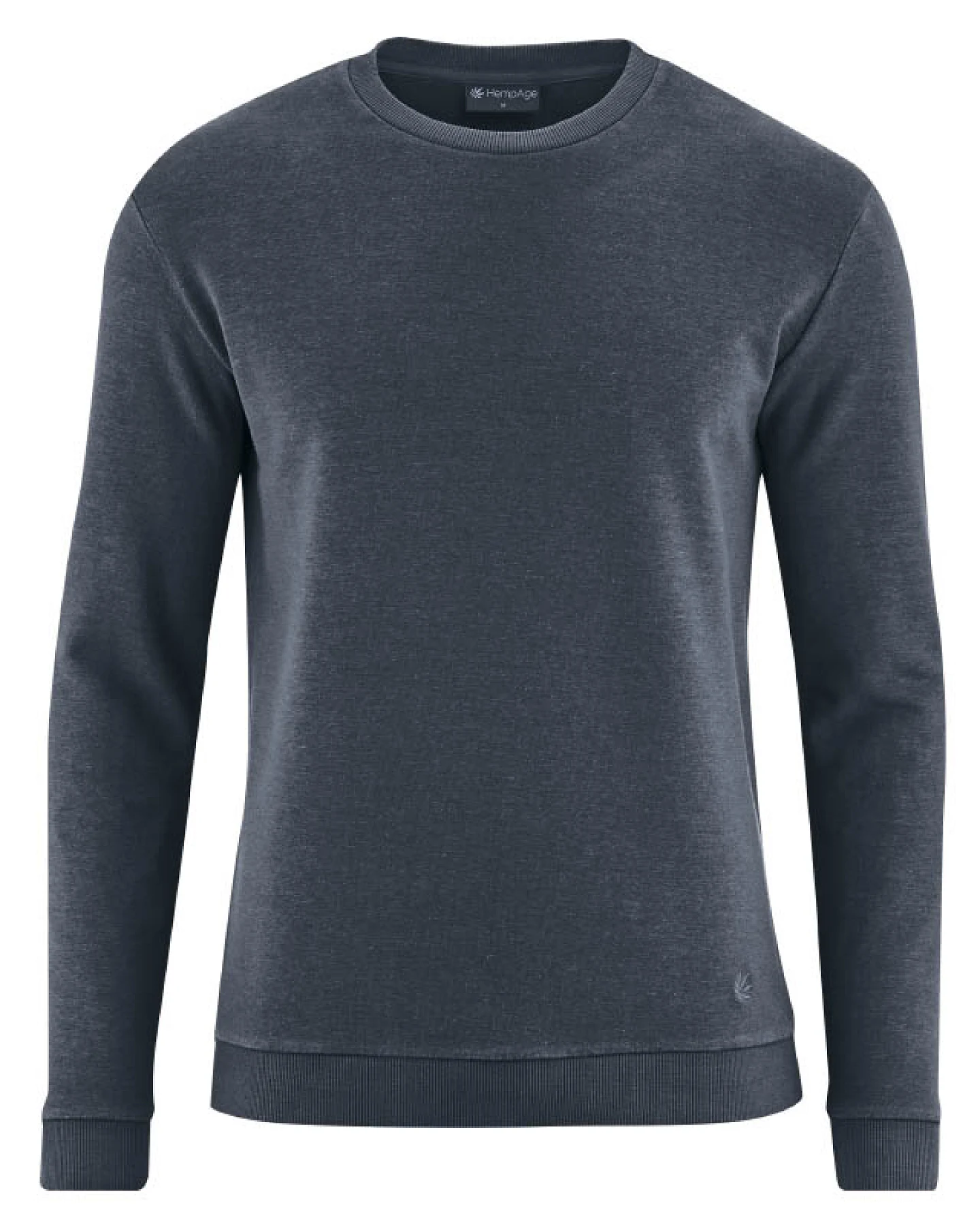 Hempage Herren vegan Sweatshirt Regular Fit Dunkelgrau – Ansicht 2