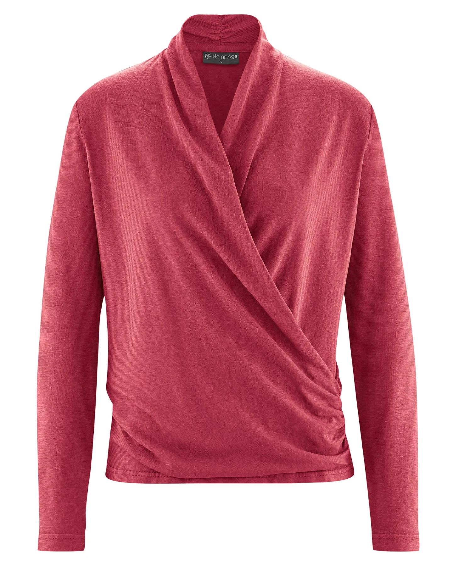 Hempage Damen vegan Langarmshirt Attractive Barolo Rosa – Ansicht 2