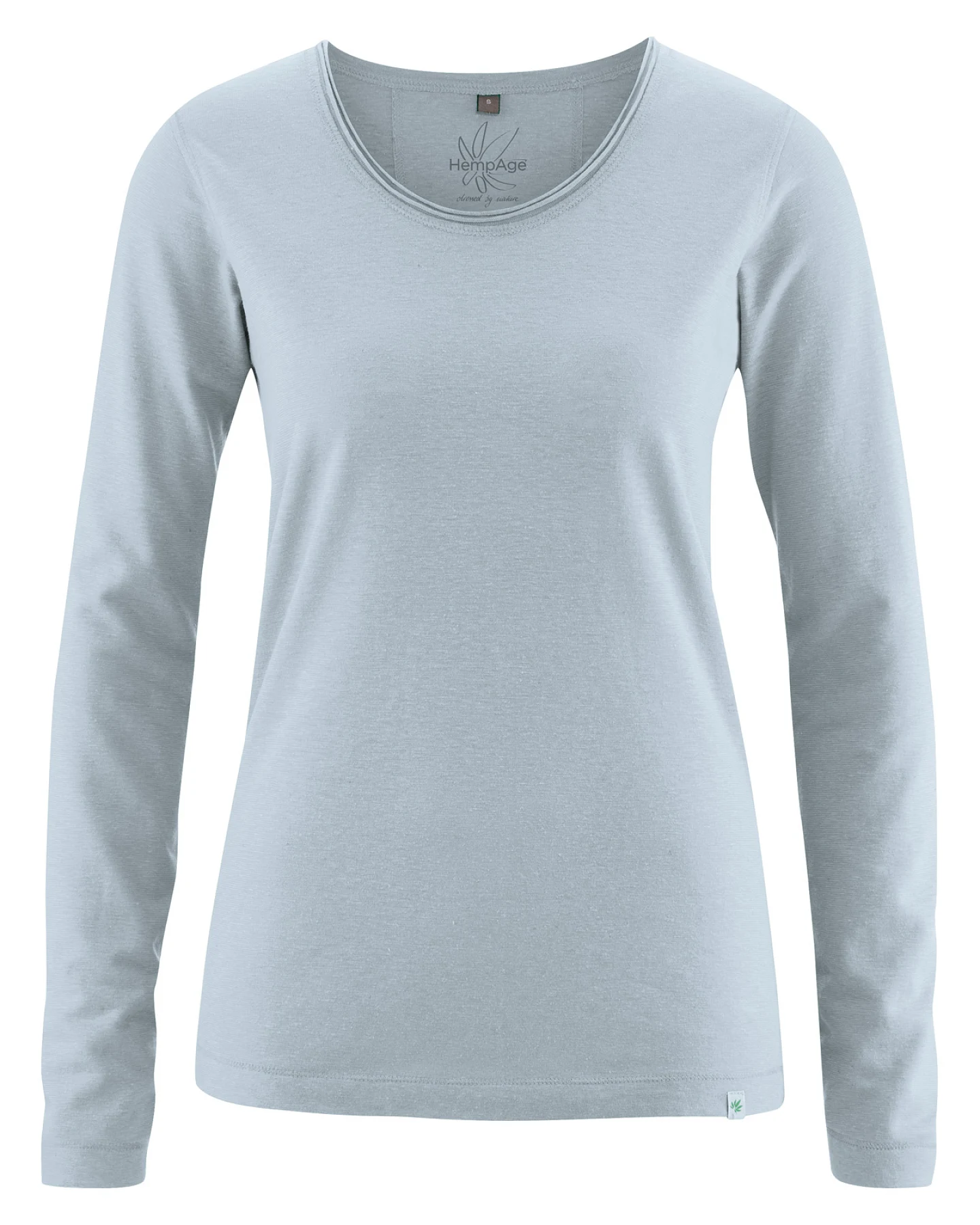 Hempage Damen vegan Langarmshirt Platinum – Ansicht 2