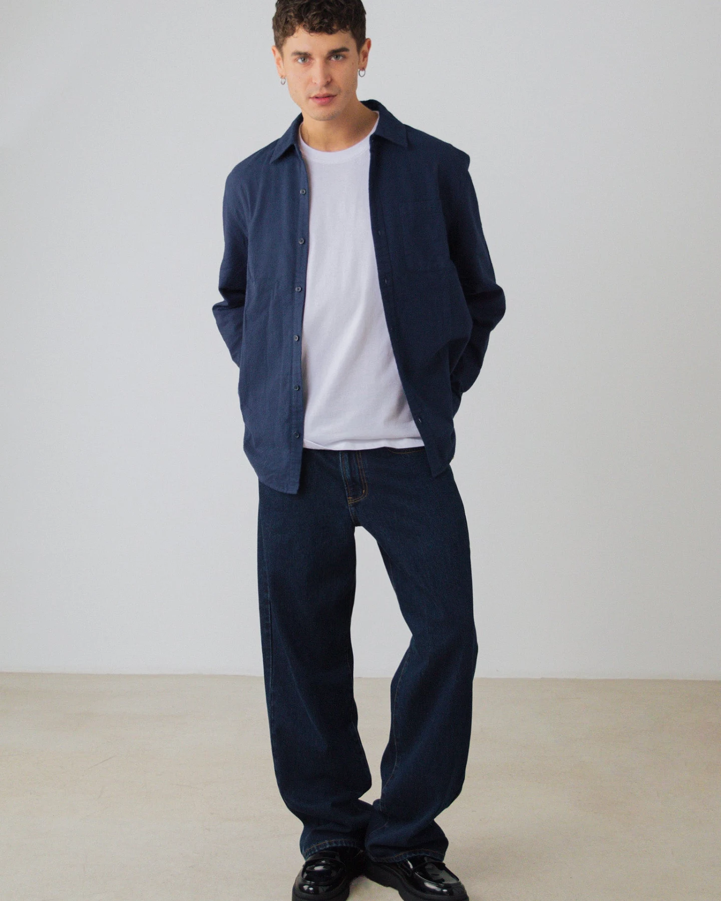 Honest Basics Herren vegan Flanellhemd Marlin – Ansicht 2