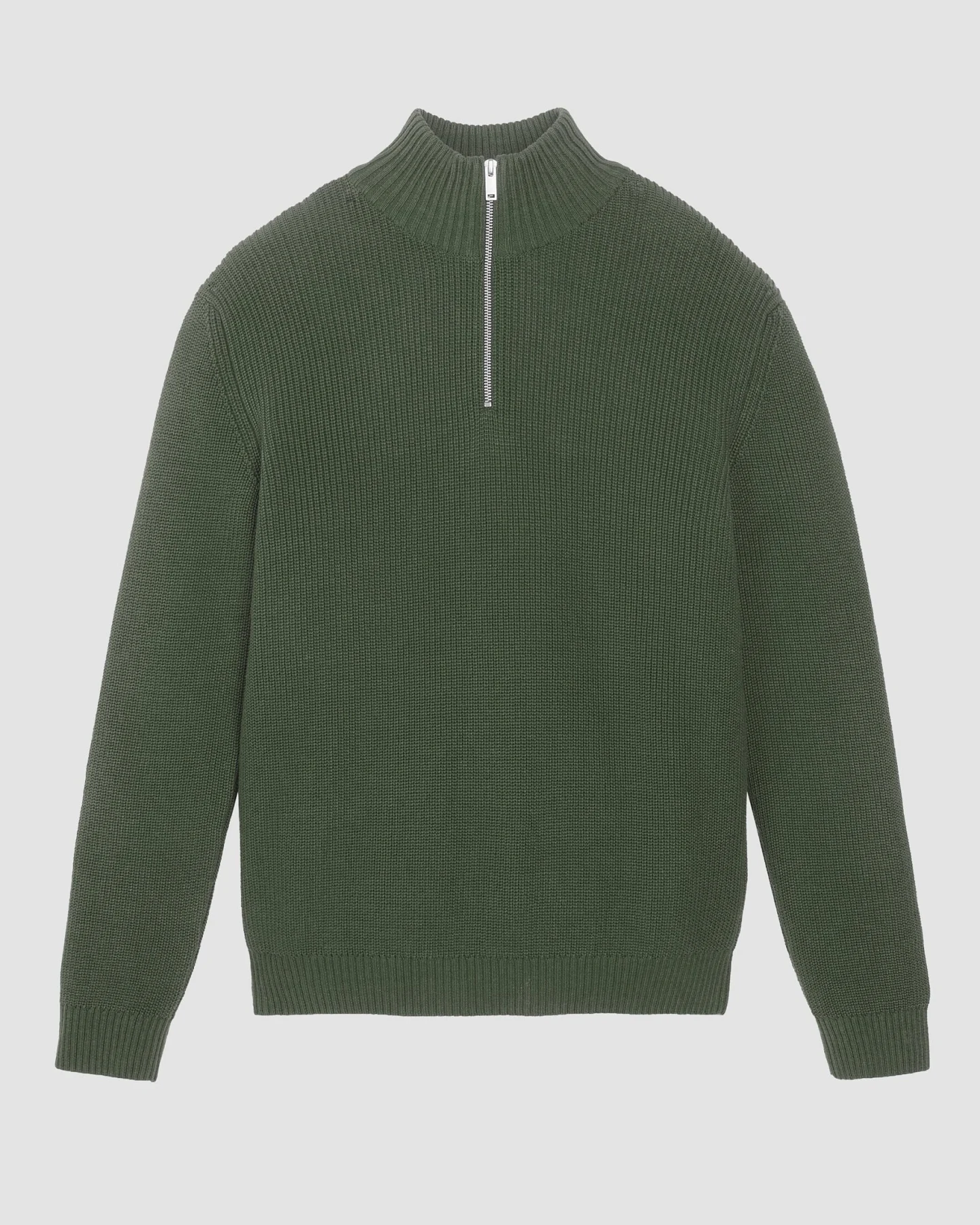 Recolution Herren vegan Pullover Helantium Dunkelkhaki – Ansicht 2