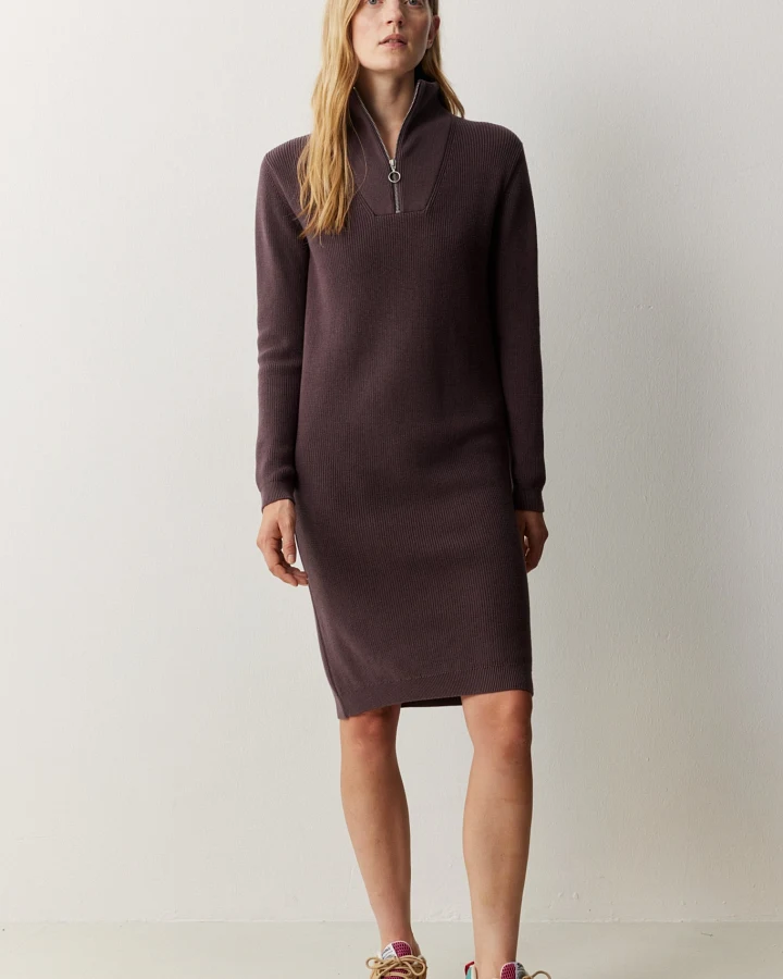 Recolution Damen vegan Kleid Stellera In Dunkeltraube