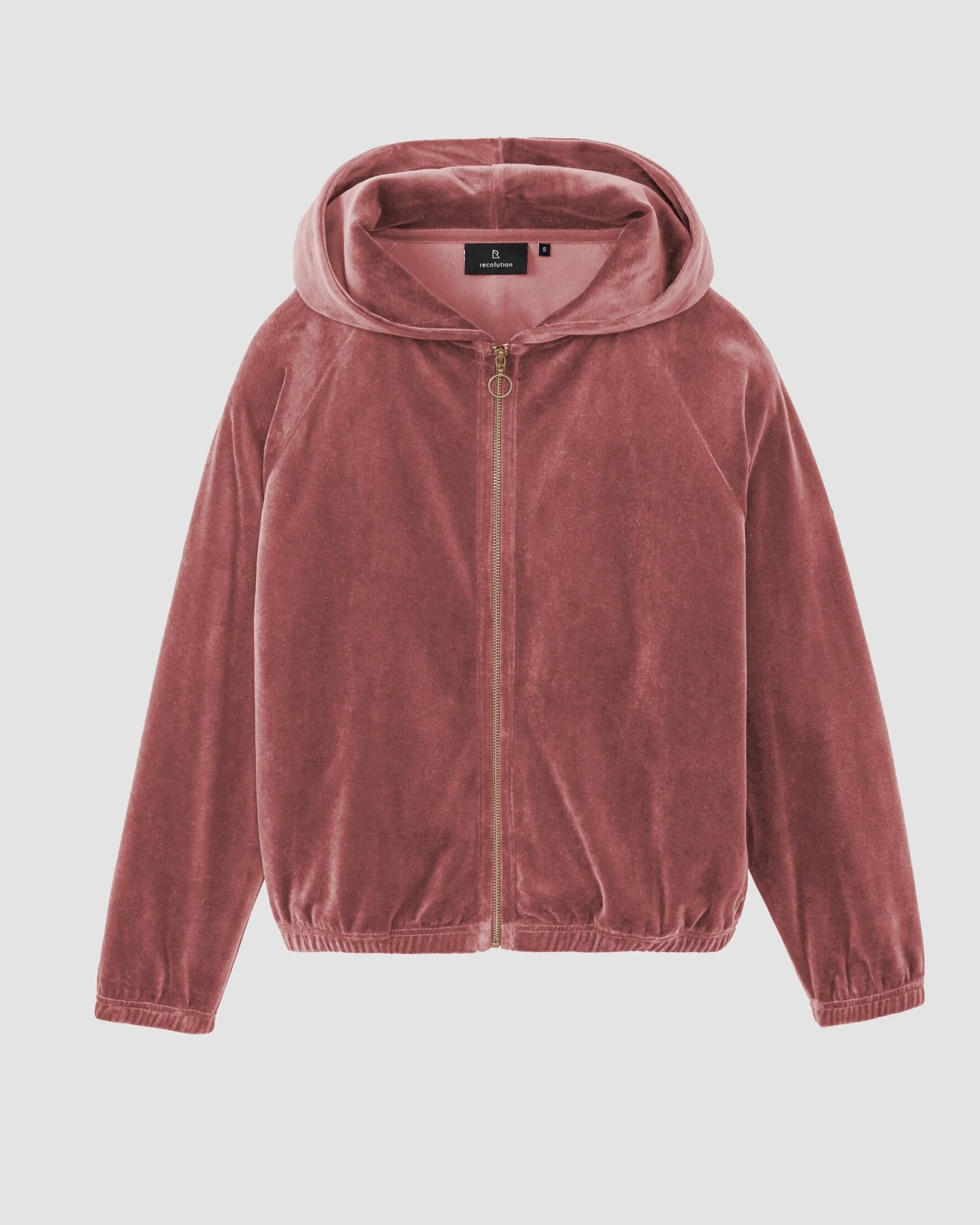 Recolution Damen vegan Hoodie Heliconia Wild Berry – Ansicht 2