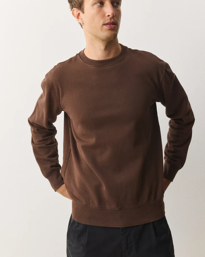 Recolution Herren vegan Sweatshirt Tamarillo Schokobraun